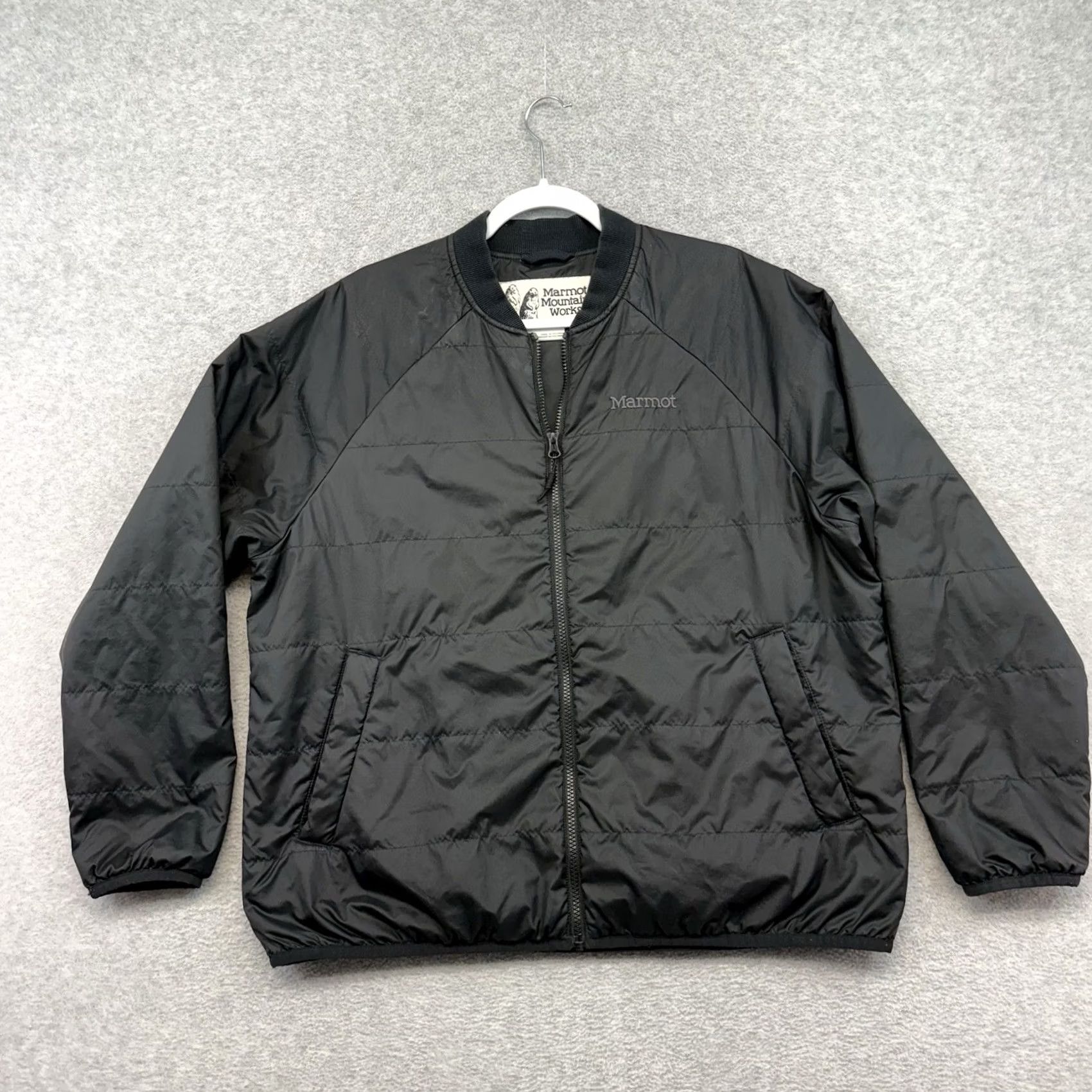 Marmot Marmot Pullover Jacket Mens XL Black Zip Stand-Up Collar Regular Insulation Polyester Outdoor Hiking Outdoor Quilted Puffer Size US XL / EU 56 / 4 - 2 Thumbnail