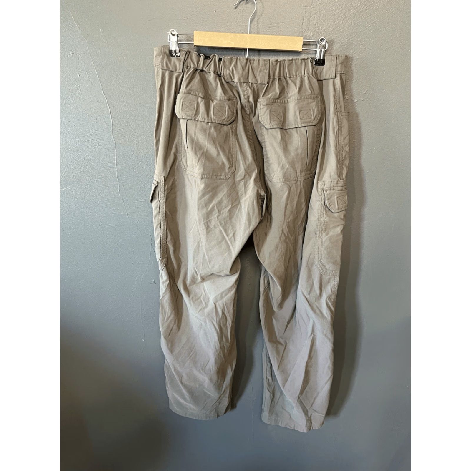 Vintage Duluth Trading Co. Mens Beige Cargo Outdoor Hiking Pants Size Large x 30 Size US 33 - 2 Thumbnail