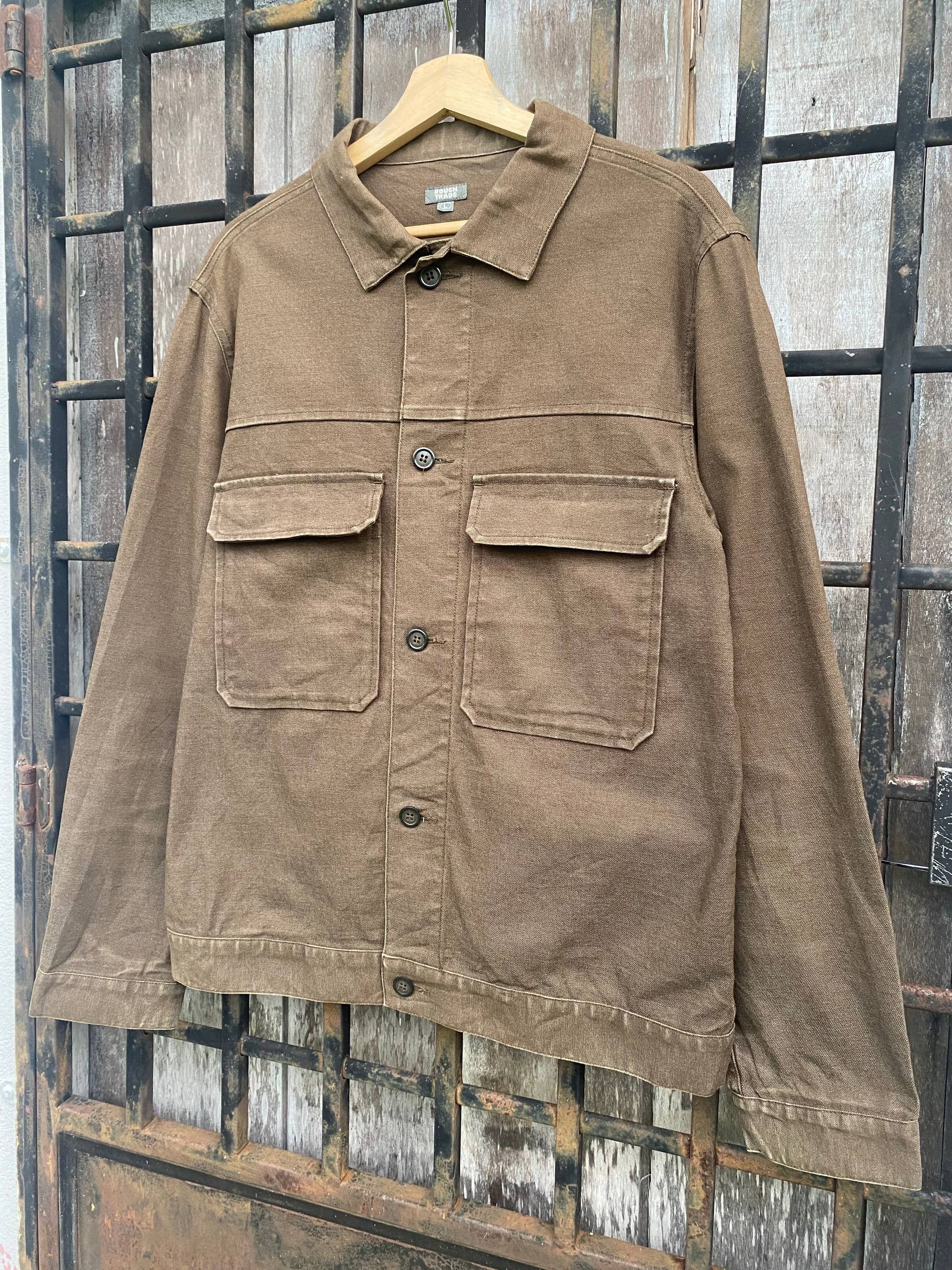 Japanese Brand Rough Trade Workshirt Jacket Size US M / EU 48-50 / 2 - 2 Thumbnail