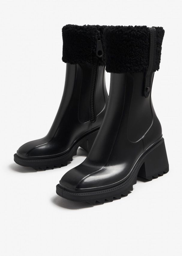 Chloe o1loc1c1024 Ankle Boots in Black Size US 8 / IT 38 - 4 Thumbnail
