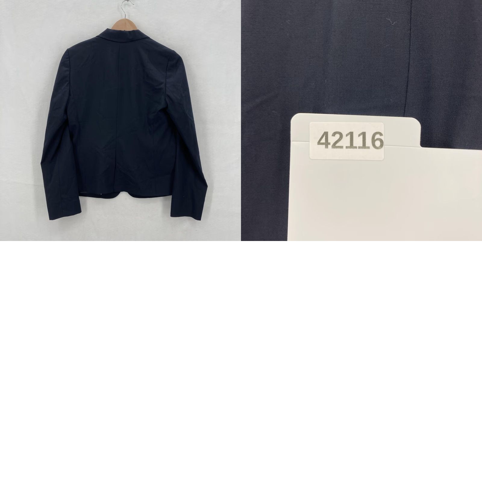 Gap Gap Blazer Womens 6 Navy Wool Blend 2 Button Lined Tailored Jacket Office Work Ladies Long Sleeve Regular Fit Size M / US 6-8 / IT 42-44 - 10 Thumbnail