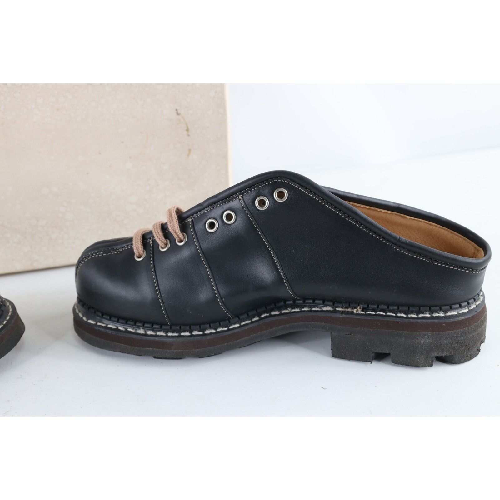 John Fluevog Deadstock Vintage 90s John Fluevog Chunky Leather Shoes Size US 10 / EU 43 - 7 Thumbnail