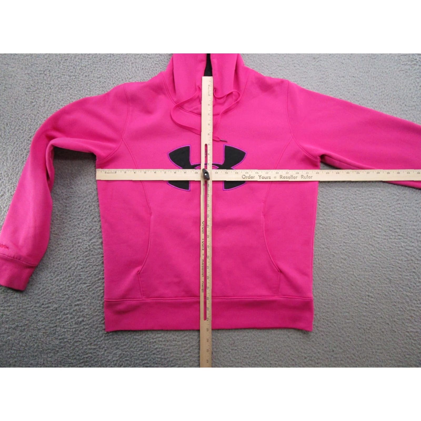 Under Armour Under Armour Hoodie Women's L Pink Coldgear Stretch Semi Fitted Sweatshirt Size L / US 10 / IT 46 - 6 Thumbnail