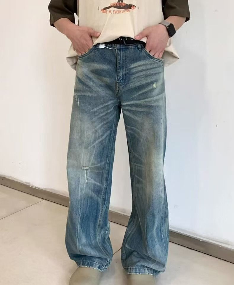 Japanese Brand Washed vintage distressed flared jeans Size US 32 / EU 48 - 1 Thumbnail