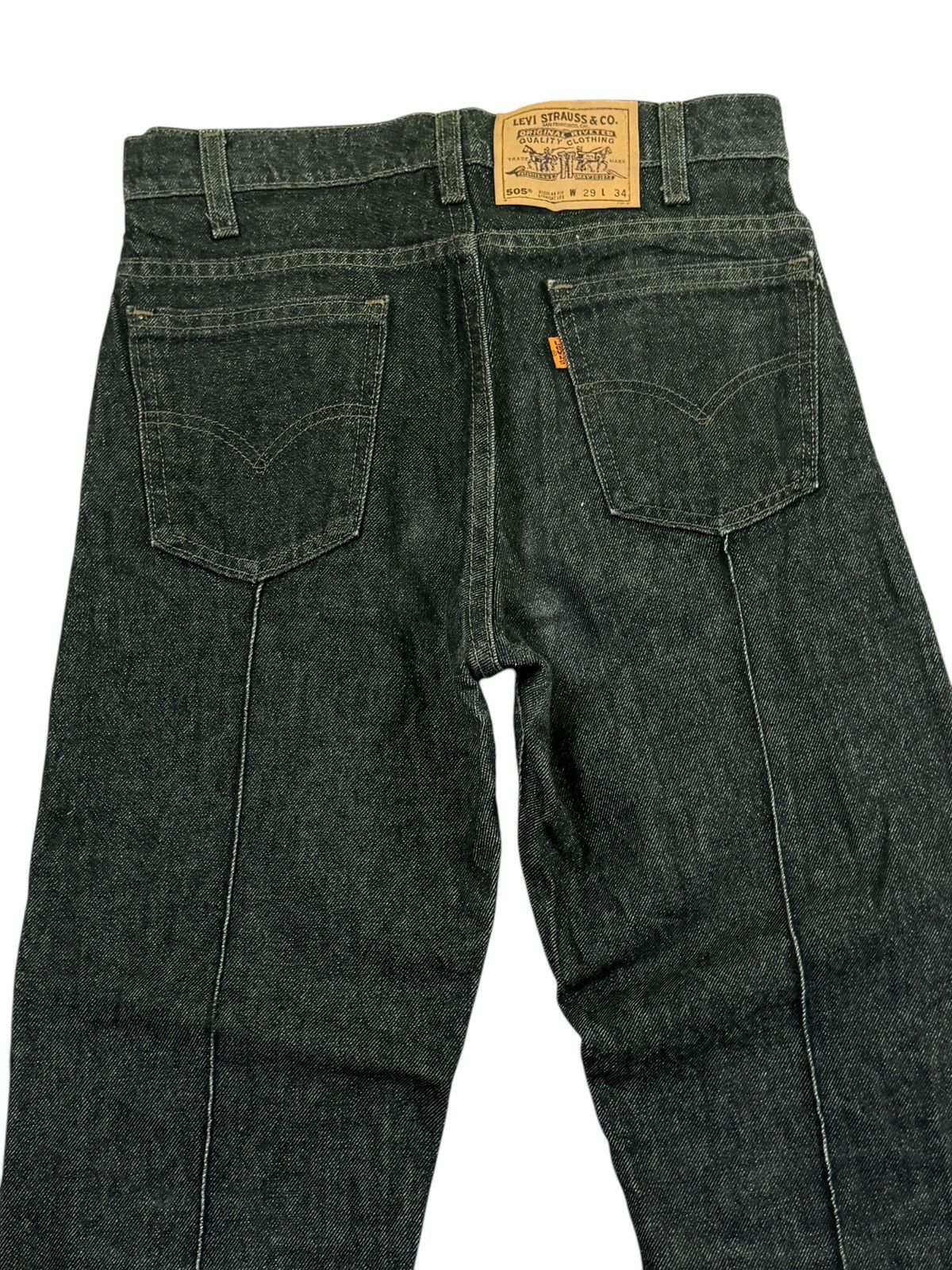 Levi's Vintage 90s Levis 505 Orange Tab Regular Fit Denim Jeans Size US 28 / EU 44 - 9 Thumbnail