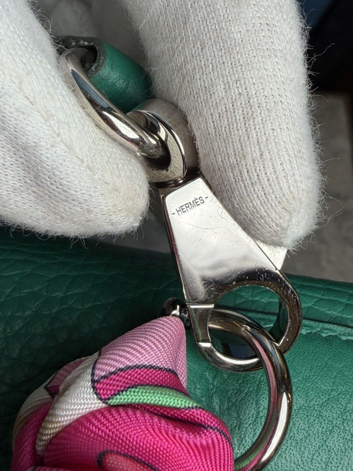 Hermes Kelly Bag 28 Clemence Leather Stamp A Vert Vertigo Size ONE SIZE - 5 Thumbnail