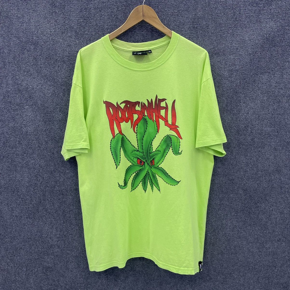Reason Reason NYC Roots In Hell Marijuana T Shirt Size US XL / EU 56 / 4 - 1 Thumbnail