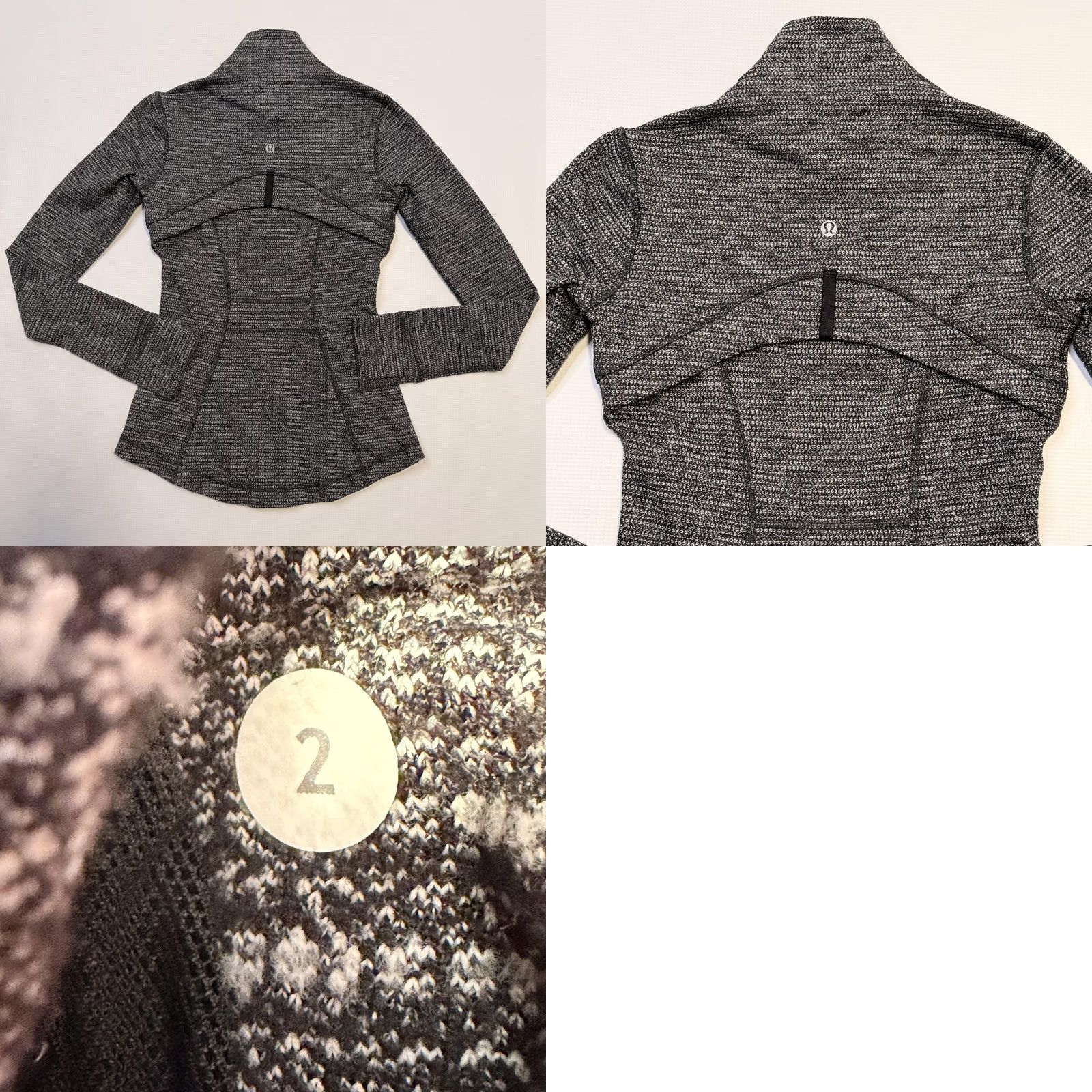 Lululemon Lululemon Define Jacket Womens 2 Gray Flecked Full Zip Track Thumbholes Athletic Jacket Women Size 2 Gray Flecked Reflective Pockets Zip Short Sleeve? Size XS / US 0-2 / IT 36-38 - 8 Thumbnail
