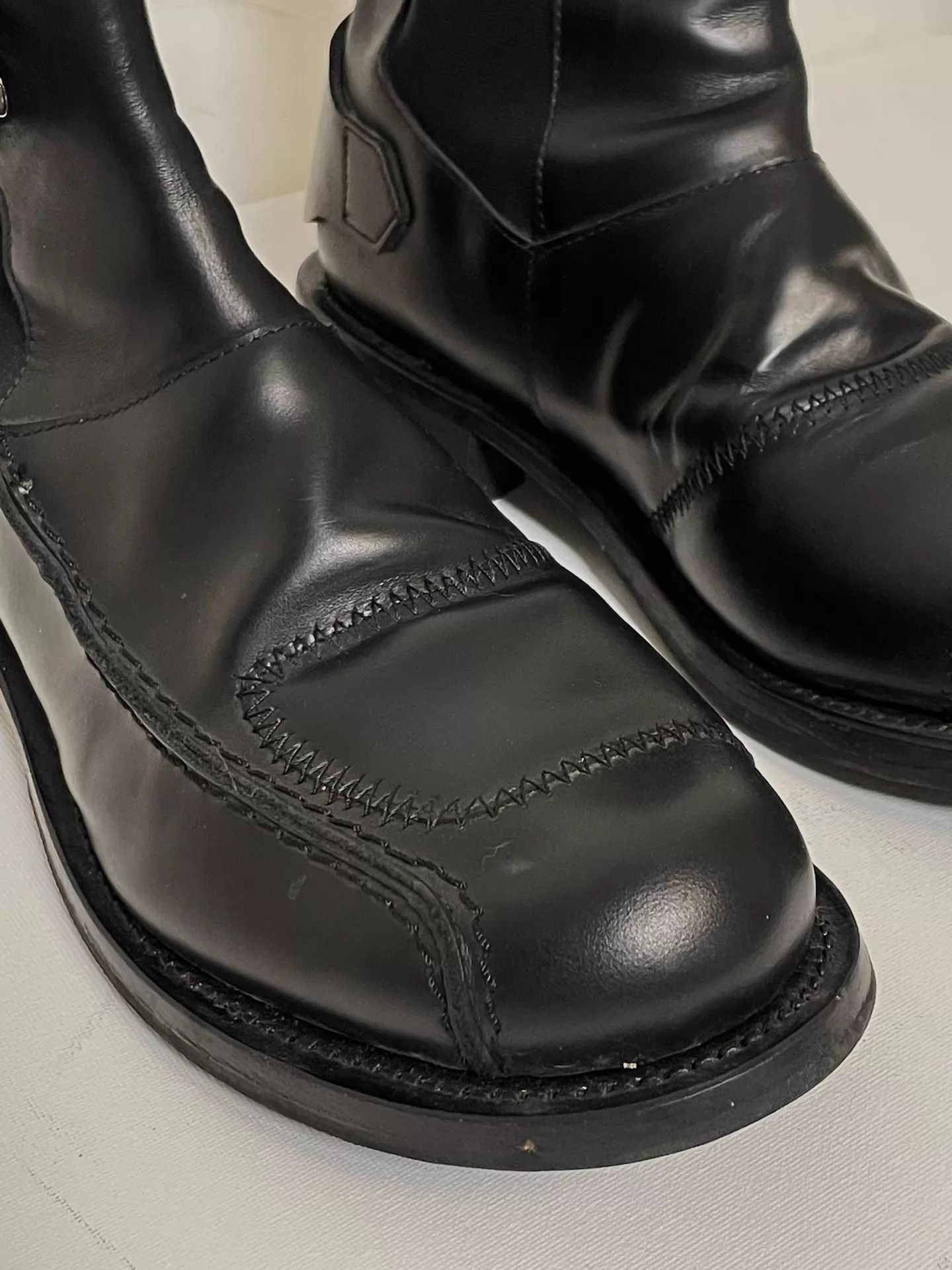 Jean Paul Gaultier Jean Paul Gaultier Color Blocked Military Boots Black Size US 9 / EU 42 - 4 Thumbnail