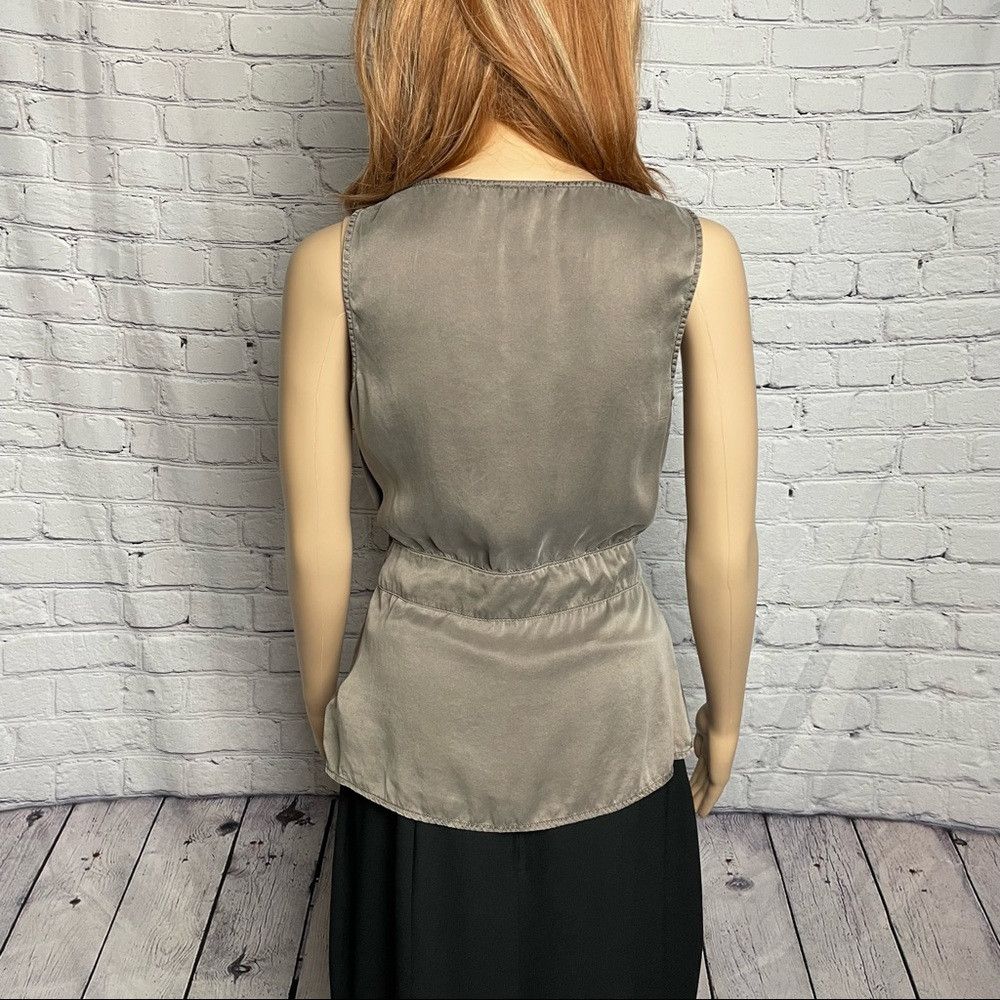 Other Jacob Silk Sleeveless Top Grey Brown Size S Size S / US 4 / IT 40 - 5 Thumbnail