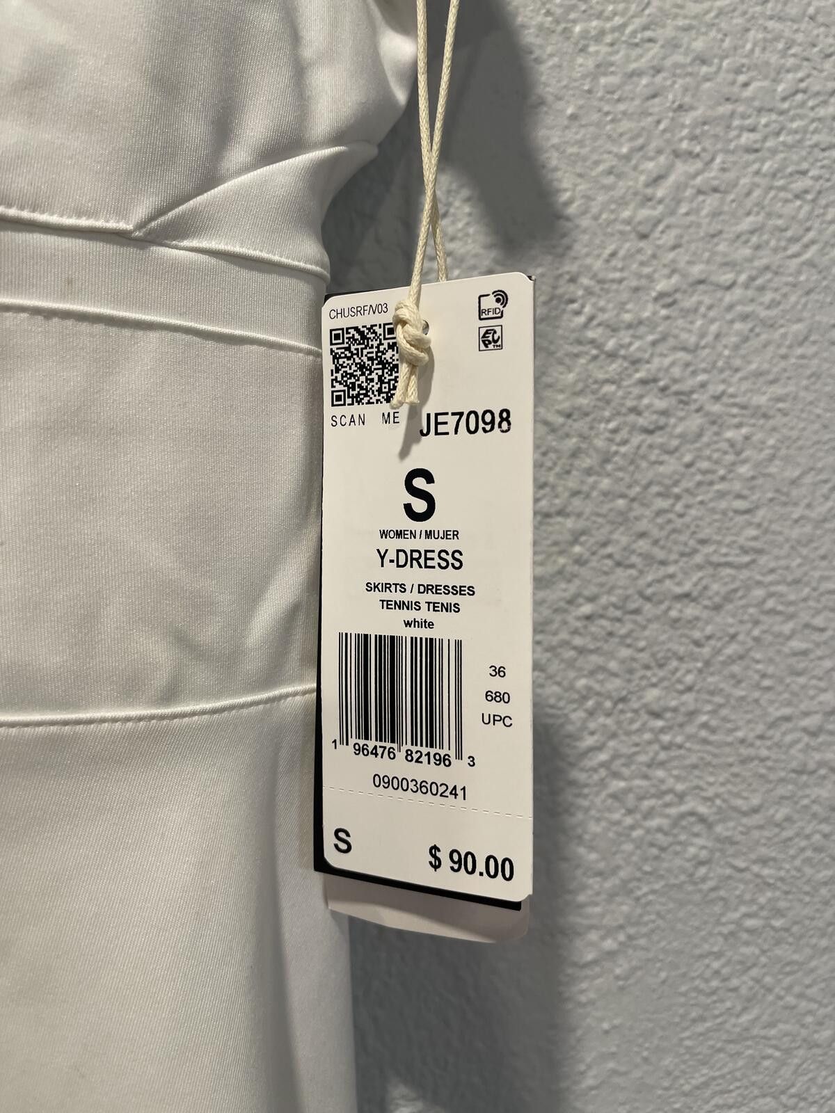 Adidas adidas Y-Dress Tennis Dress White Size S Size S / US 4 / IT 40 - 3 Thumbnail