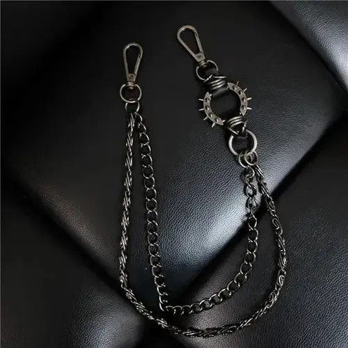 Jewelry 2 Layer Waist Punk Wallet Chain Size ONE SIZE - 3 Thumbnail