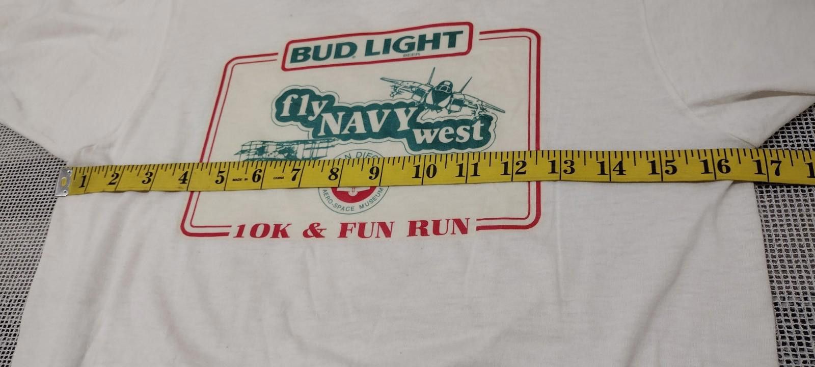 Other BUD LIGHT Vintage 1983 T-shirt Navy Horse Gym Muscle Uni S/M Size US S / EU 44-46 / 1 - 5 Thumbnail