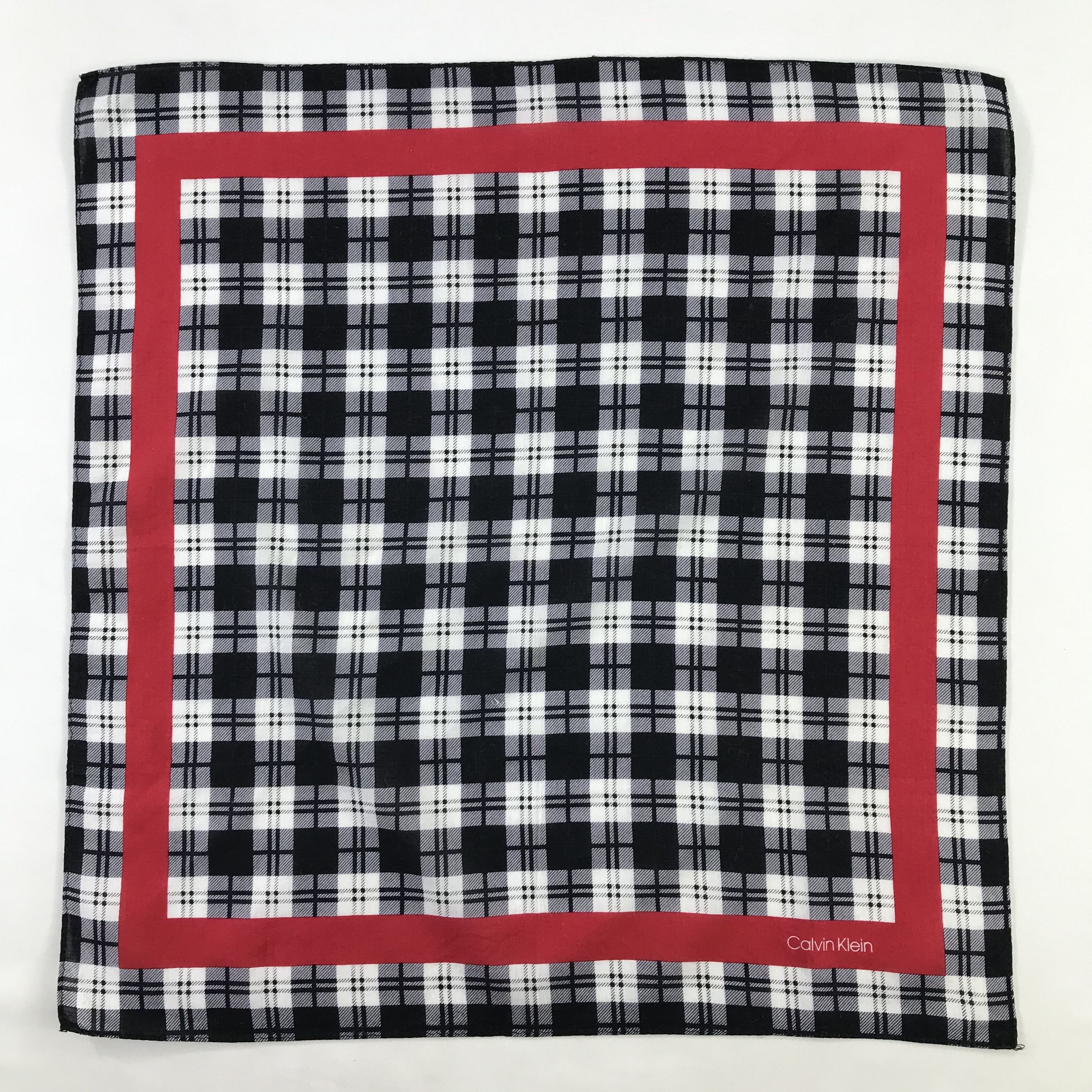 Calvin Klein × Vintage Calvin Klein Bandana / Handkerchief / Neckerchief - S1054 Size ONE SIZE - 1 Thumbnail