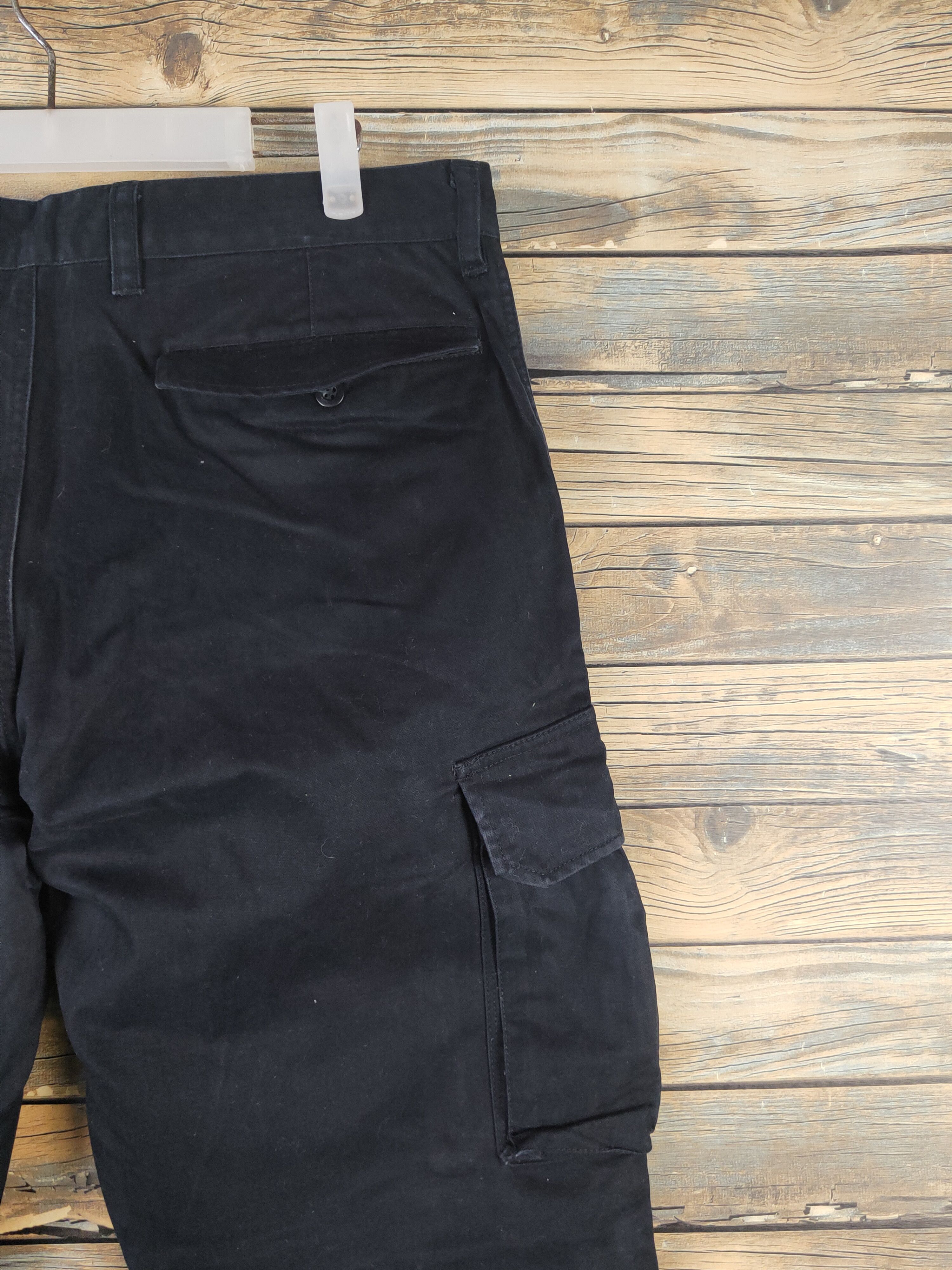 Japanese Brand DL Japanese Brand Black Multipocket Cargo Pants #1773 Size US 35 - 10 Thumbnail