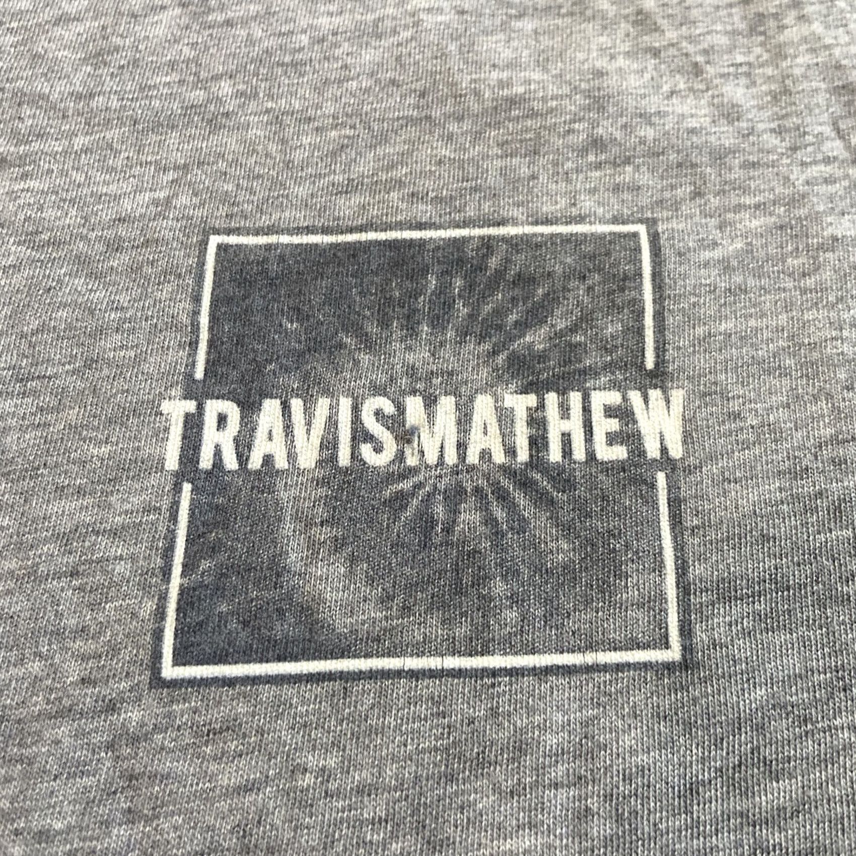 TravisMathew Travis Matthew Shirt Men’s XL Gray Short Sleeve Box Logo Size US XL / EU 56 / 4 - 2 Thumbnail