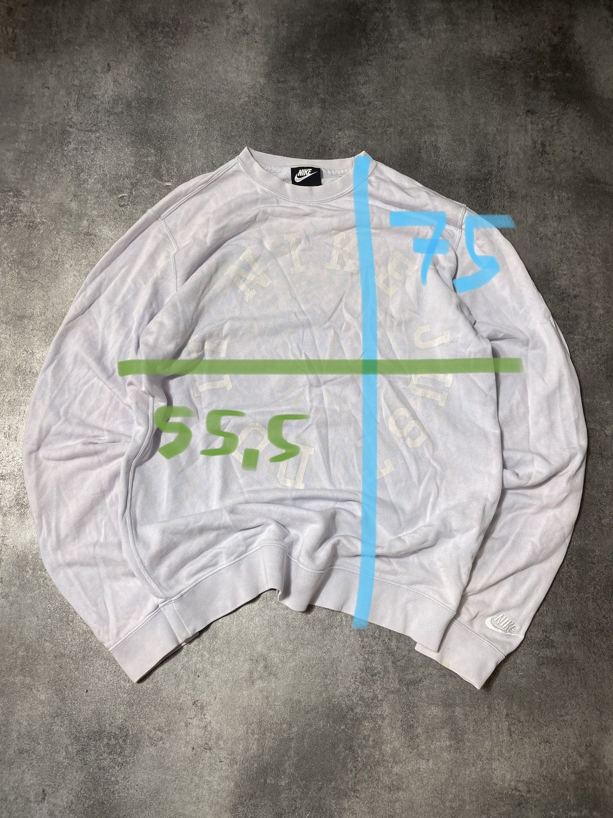 Nike Nike Baby Blue Sweatshirt Just Do It Swoosh Spellout Size US M / EU 48-50 / 2 - 16 Thumbnail