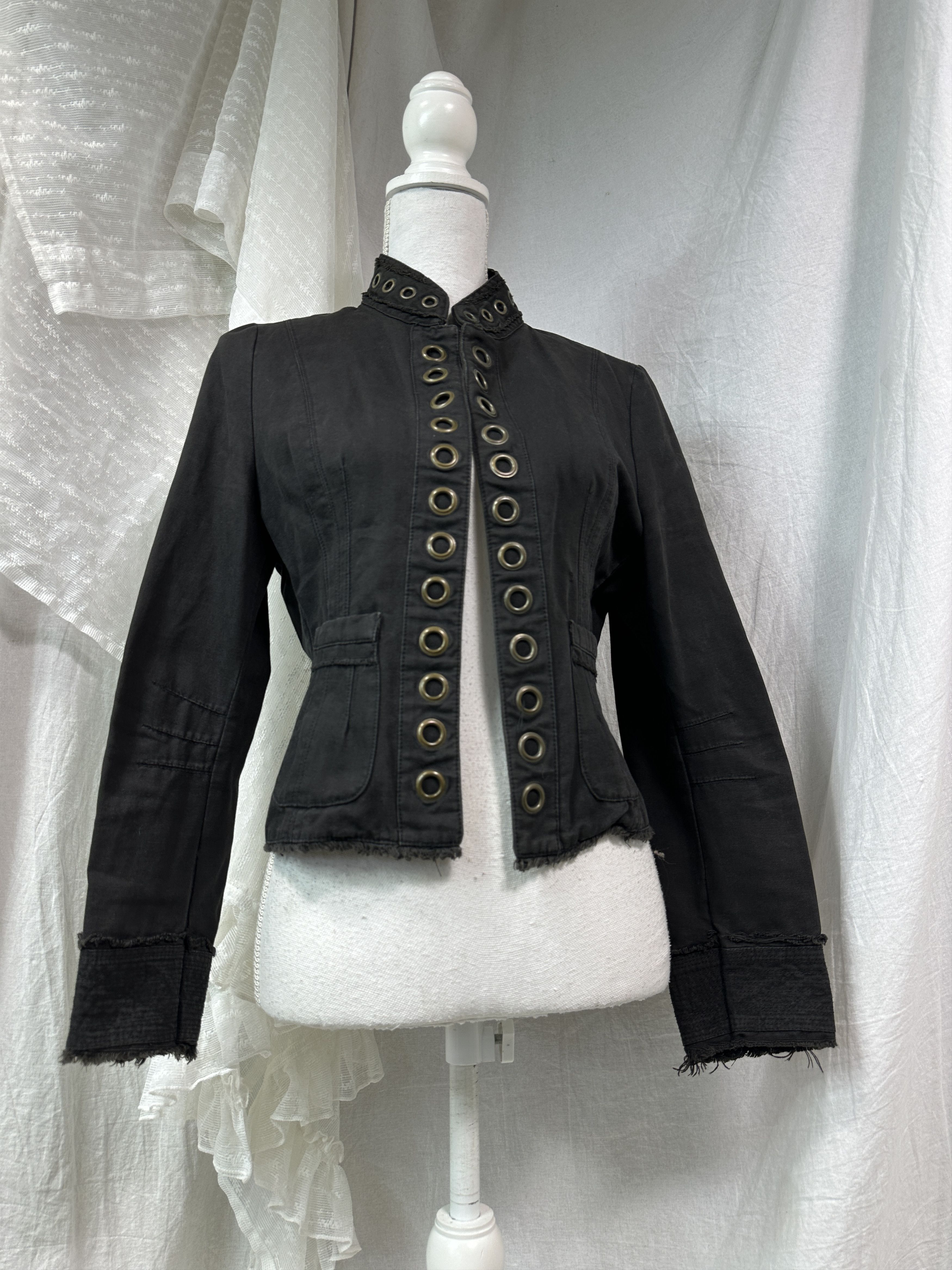 Vintage Vintage Avant Garde Eyelets Grunge Jacket Y2K Size M / US 6-8 / IT 42-44 - 1 Thumbnail