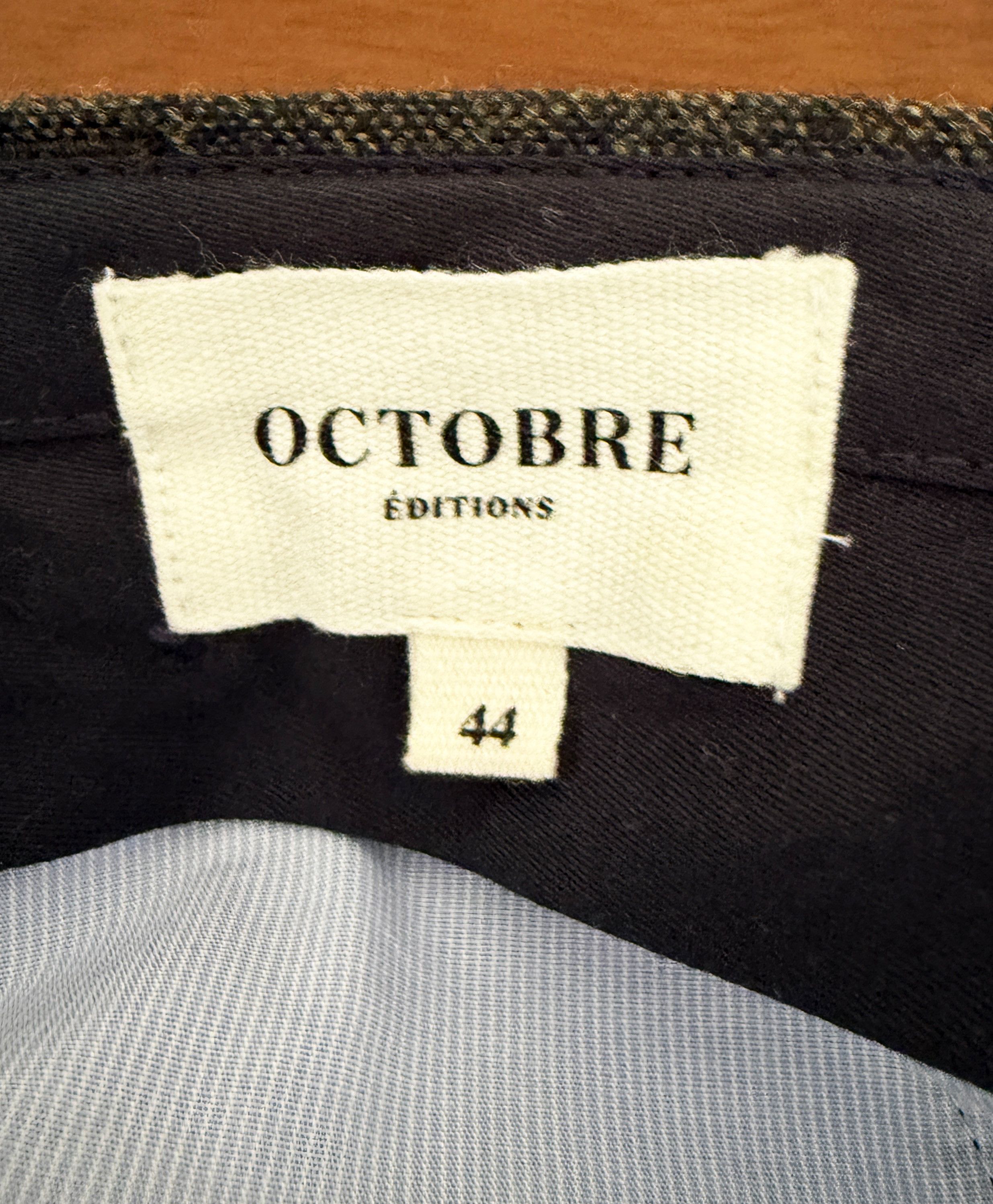 Other Octobre Éditions Carl Tweed Trousers Khaki Wool Flannel Size US 28 / EU 44 - 7 Thumbnail