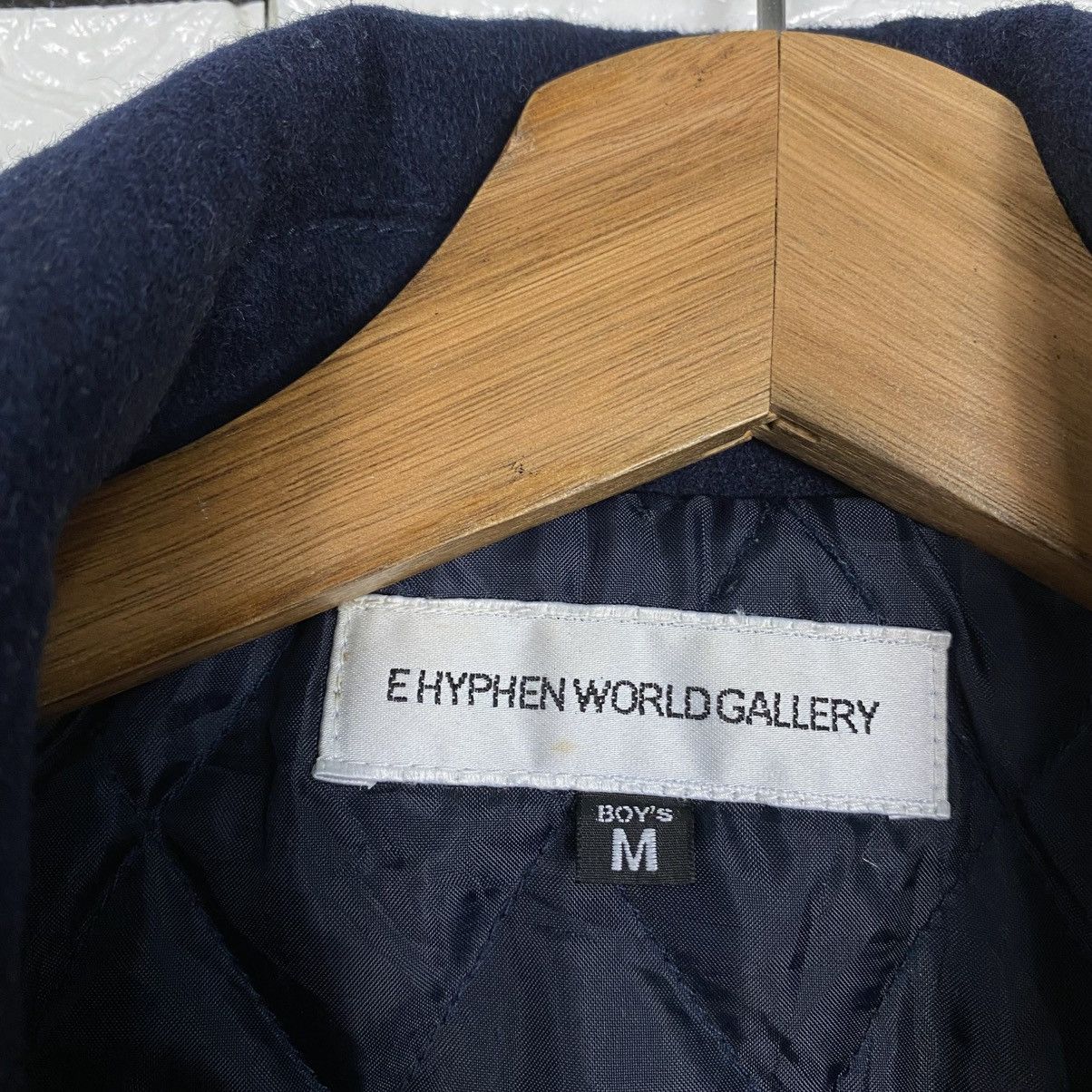 Japanese Brand Ehyphen World Gallery Wool Biker Jacket Double Collar Size US M / EU 48-50 / 2 - 20 Thumbnail