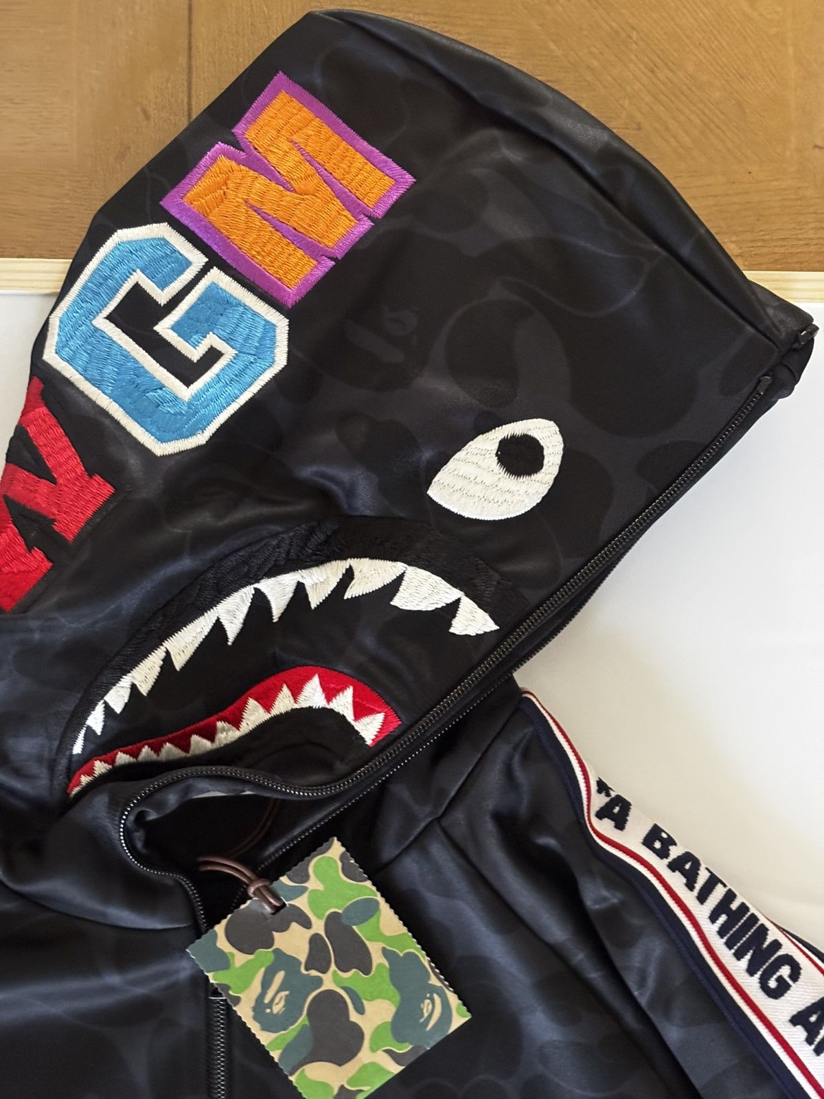 Bape ape bape solid camo relaxed fit shark full zip hoodie M new Size US M / EU 48-50 / 2 - 3 Thumbnail