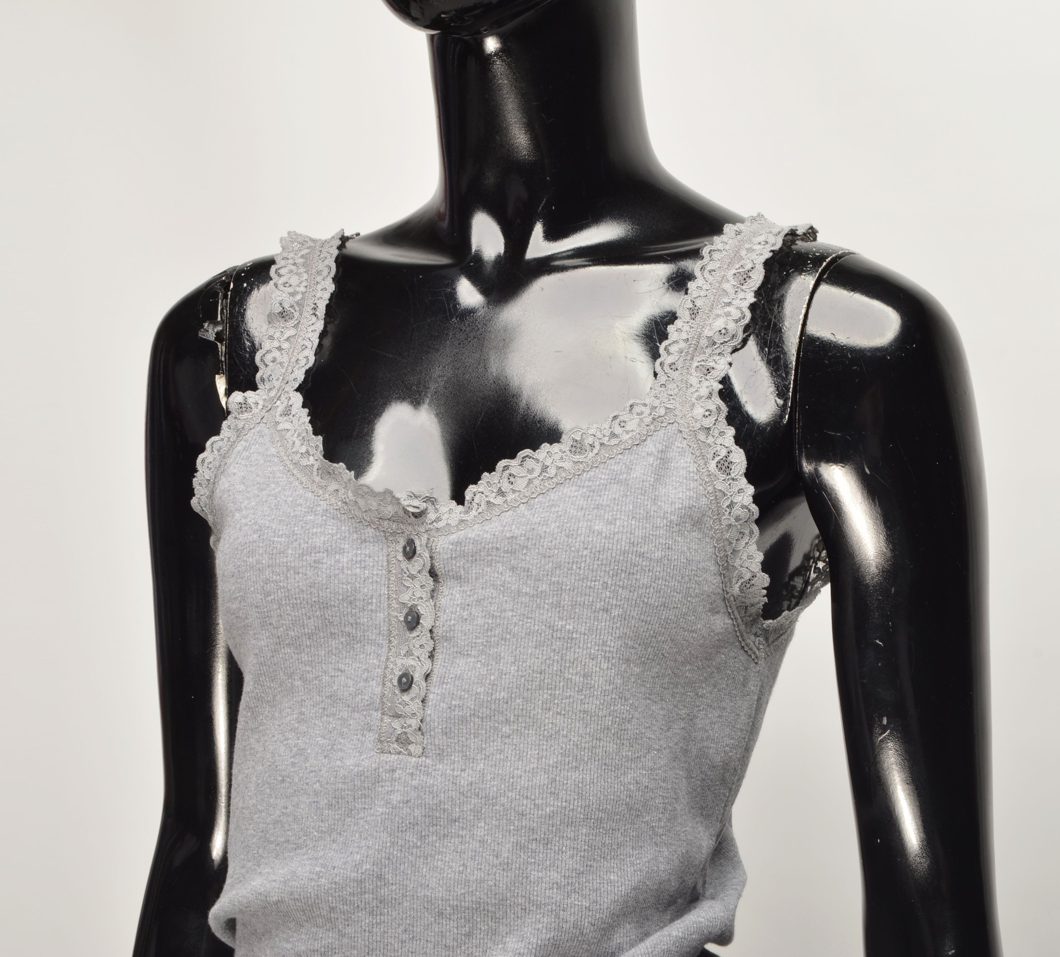 Abercrombie & Fitch Abercrombie & Fitch Y2K Babydoll Lace Coquette Cami Tank Size L / US 10 / IT 46 - 2 Thumbnail