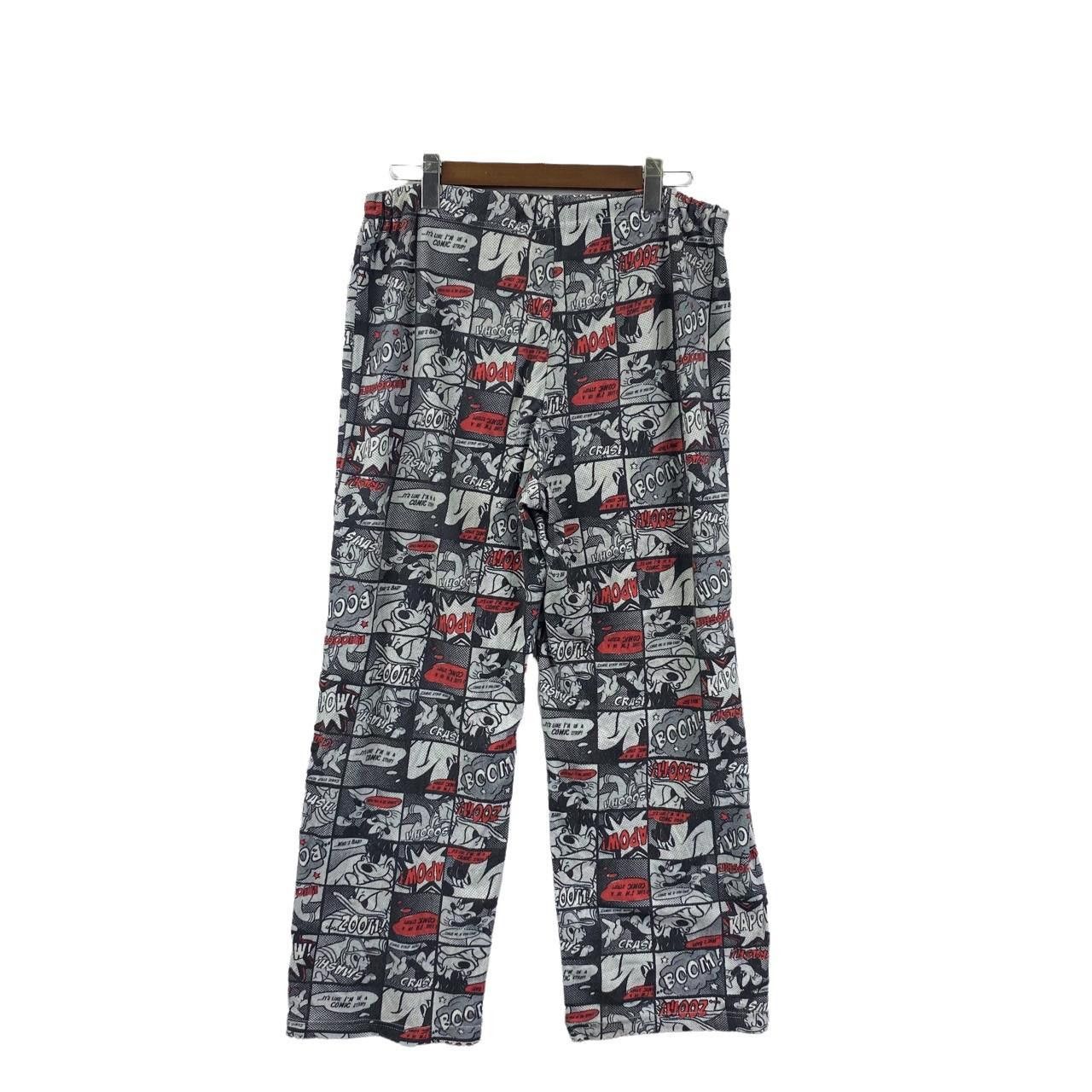 Disney Vtg 90’ DISNEY MICKEY DONALD Kaboom Comic Pant Sweatspant Size 34" / US 12 / IT 48 - 2 Thumbnail