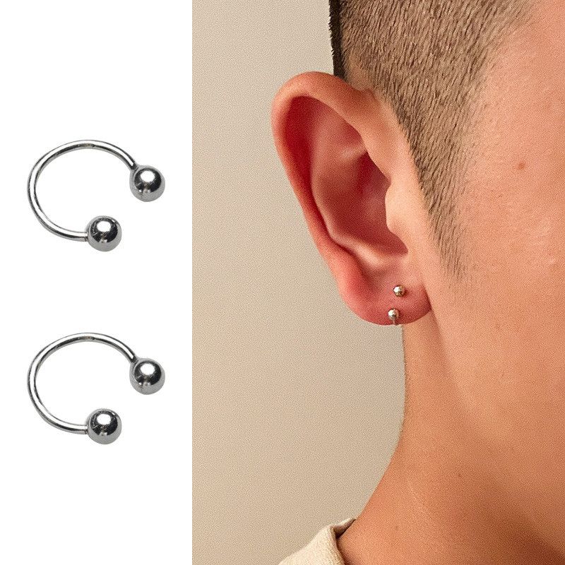 Jewelry × Sterling Silver Future Earrings One Pairs Chrome Jewelry Size ONE SIZE - 1 Thumbnail