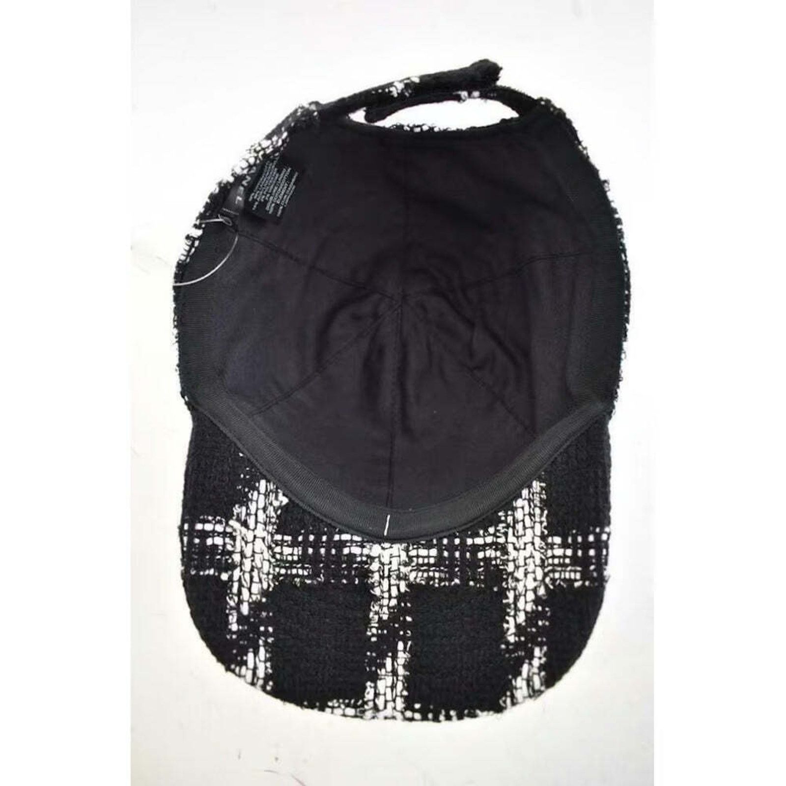 Chanel Chanel REV Tweed Check Baseball Cap Curved Peak Hat L Large Size ONE SIZE - 2 Thumbnail