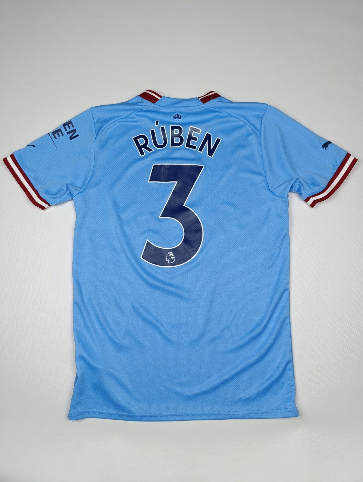 Puma PUMA MANCHESTER CITY 2022-23 TREBLE SHIRT JERSEY RUBEN #3 Size US S / EU 44-46 / 1 - 16 Thumbnail