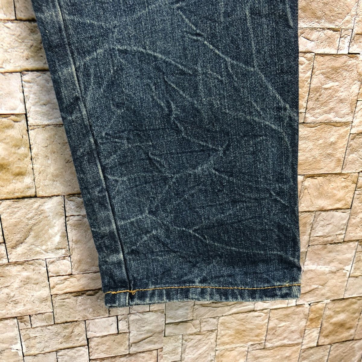 Japanese Brand Le John Blue Double Waist Denim Pants #A159 Size US 26 / EU 42 - 12 Thumbnail