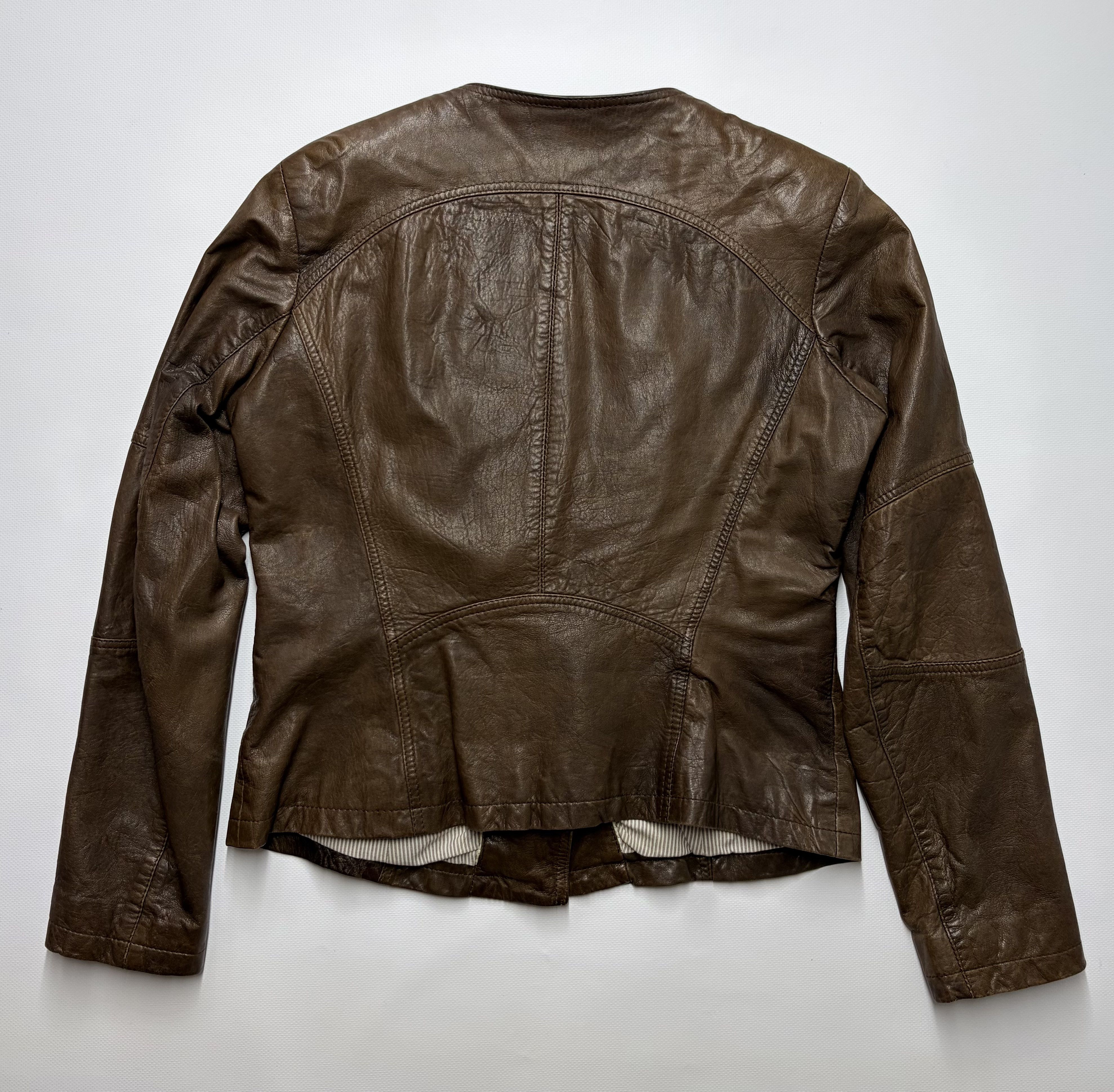Vintage Vintage Crop Leather Women's Jacket Size M / US 6-8 / IT 42-44 - 8 Thumbnail