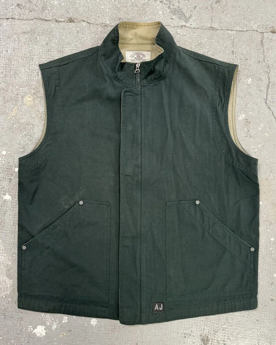 Armani 1990s Armani Archive Deep Green Vest Jacket Size US L / EU 52-54 / 3 - 1 Thumbnail