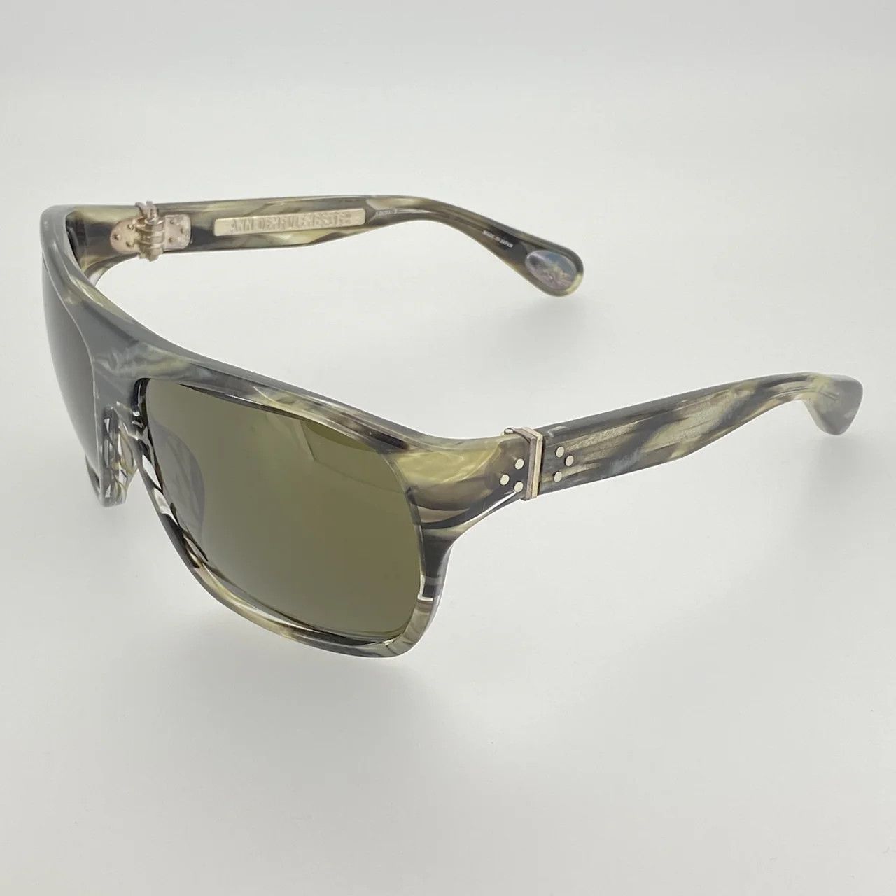 Ann Demeulemeester Ann Demeulemeester Sunglasses Oversized Brown and Green Size ONE SIZE - 7 Thumbnail