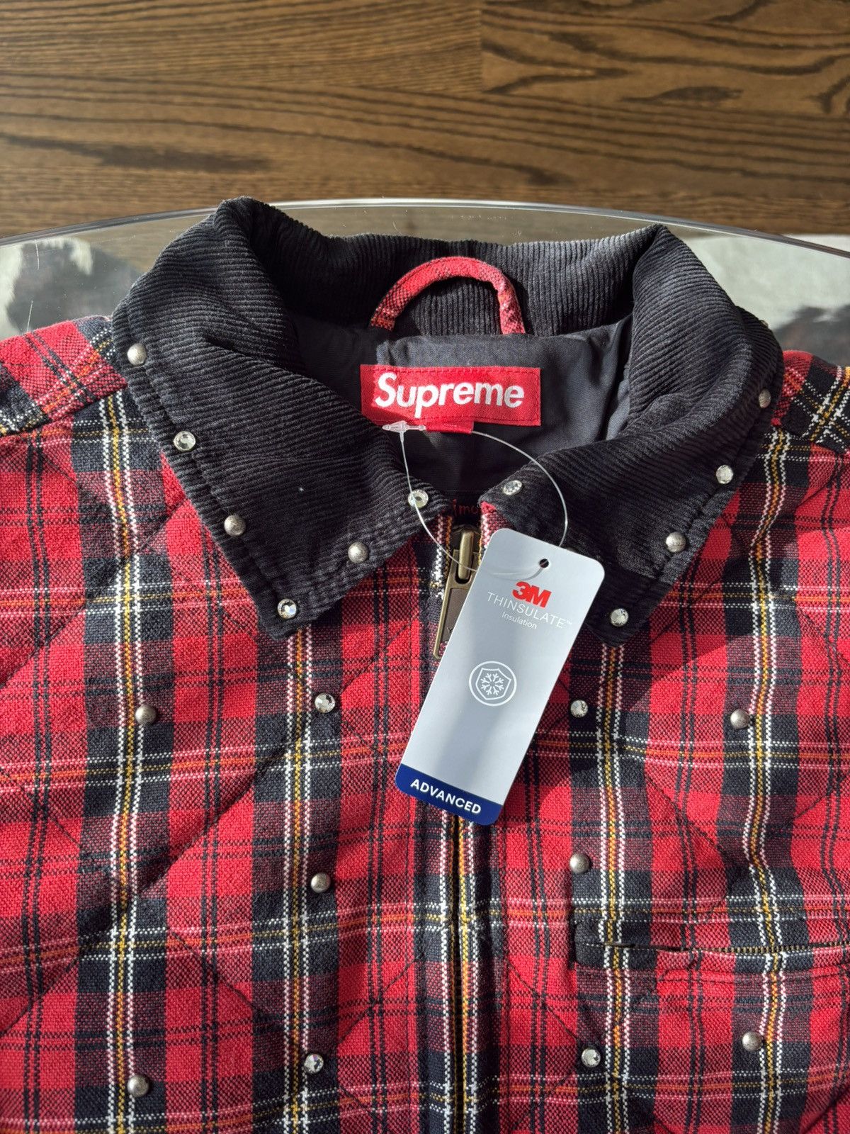 B.B. Simon × Supreme Supreme B.B Simon Quilted Work Jacket ‘Plaid’ Size US M / EU 48-50 / 2 - 2 Thumbnail
