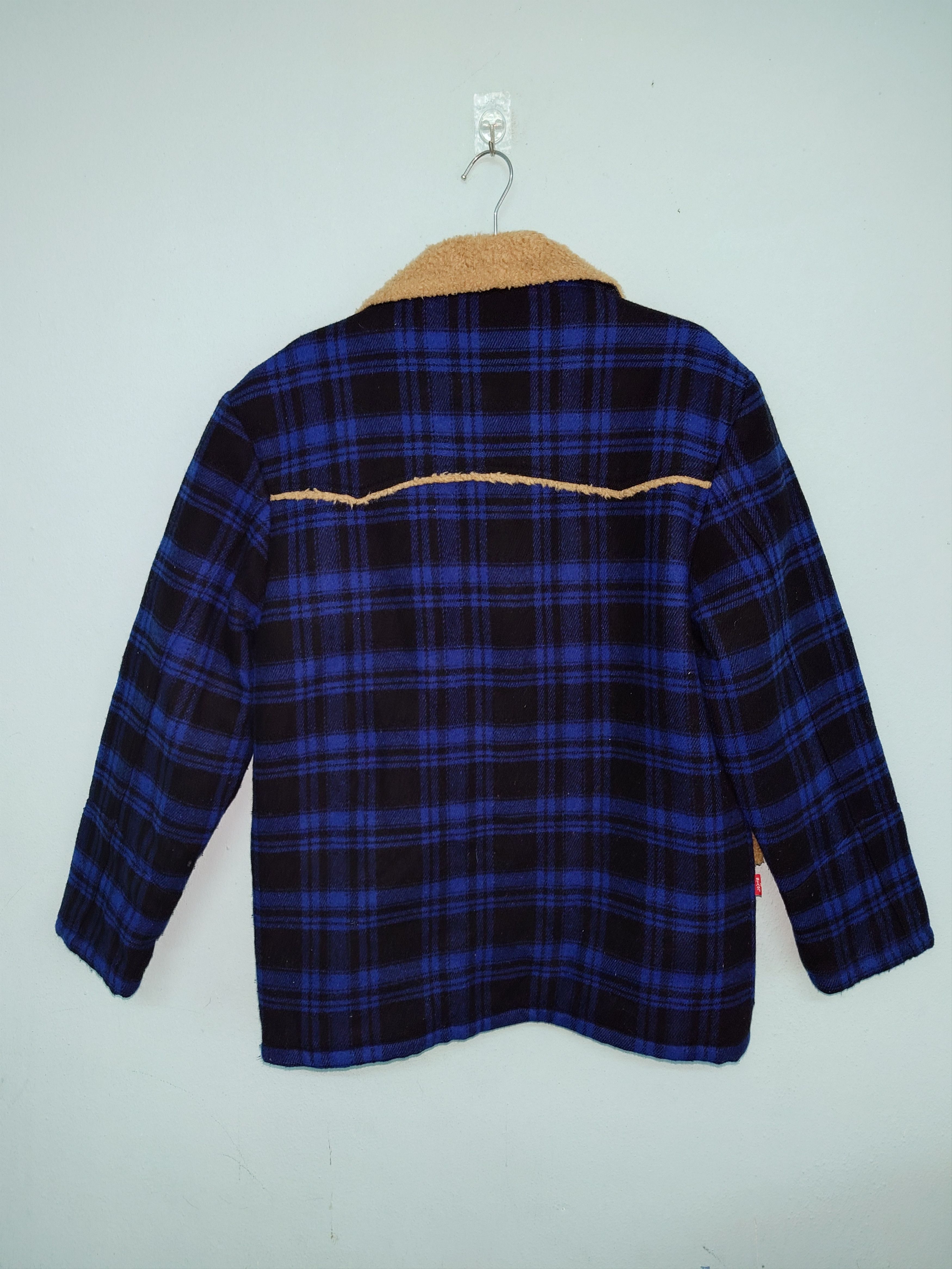 Levi's Vintage 90s Levi’s Sherpa Lined Plaid Trucker Jacket Size US M / EU 48-50 / 2 - 3 Thumbnail
