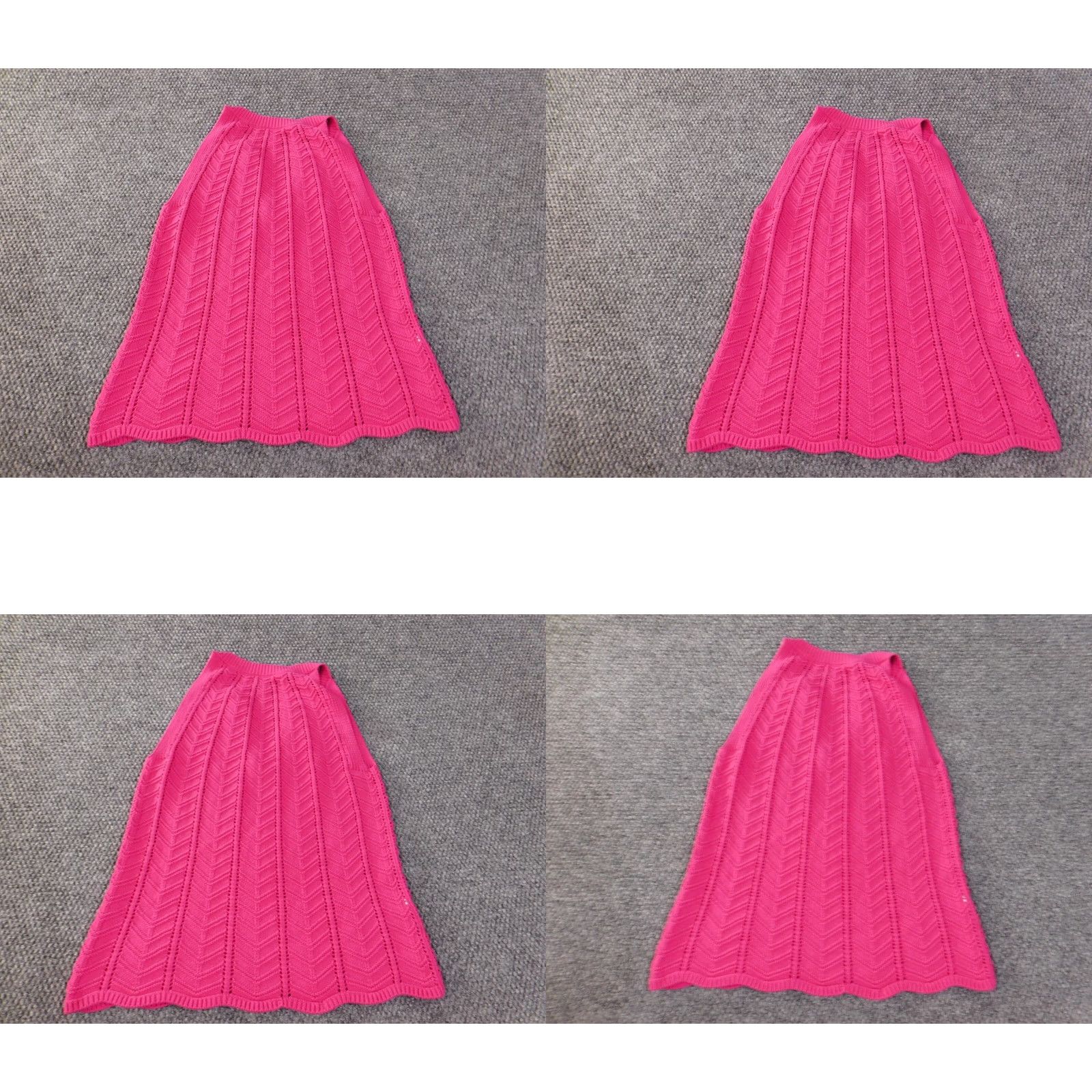 Loft LOFT Pink Geometric Knit Cotton Sleeveless V-Neck Sweater Womens Small Pullover Knit Pattern Casual Vintage: No Size S / US 4 / IT 40 - 8 Thumbnail
