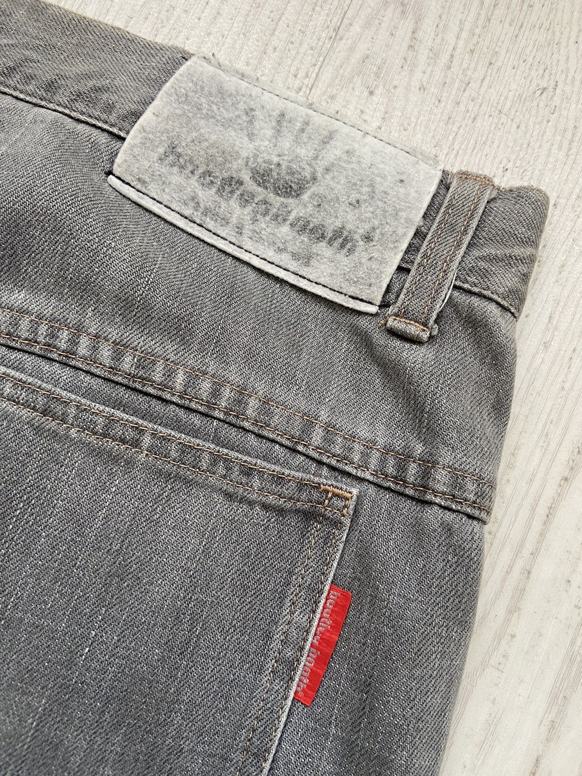Hiroshi Fujiwara × Japanese Brand Vintage 1990’s Bootlegboot Double Knee Baggy Pants Size US 34 / EU 50 - 6 Thumbnail