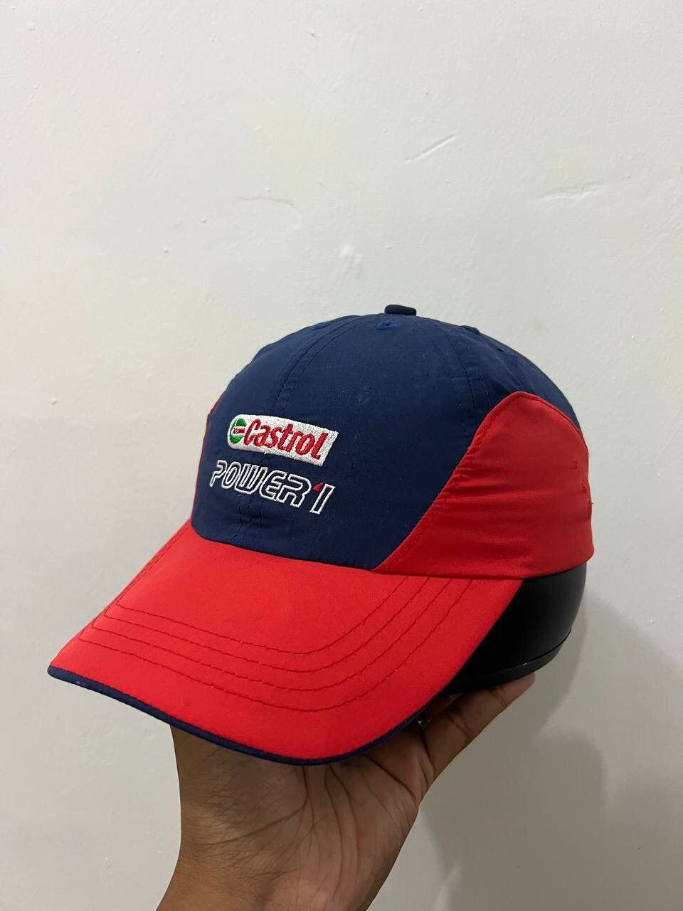 Japanese Brand Castrol Bike Point Nylon Racing Hat Cap Size ONE SIZE - 3 Thumbnail