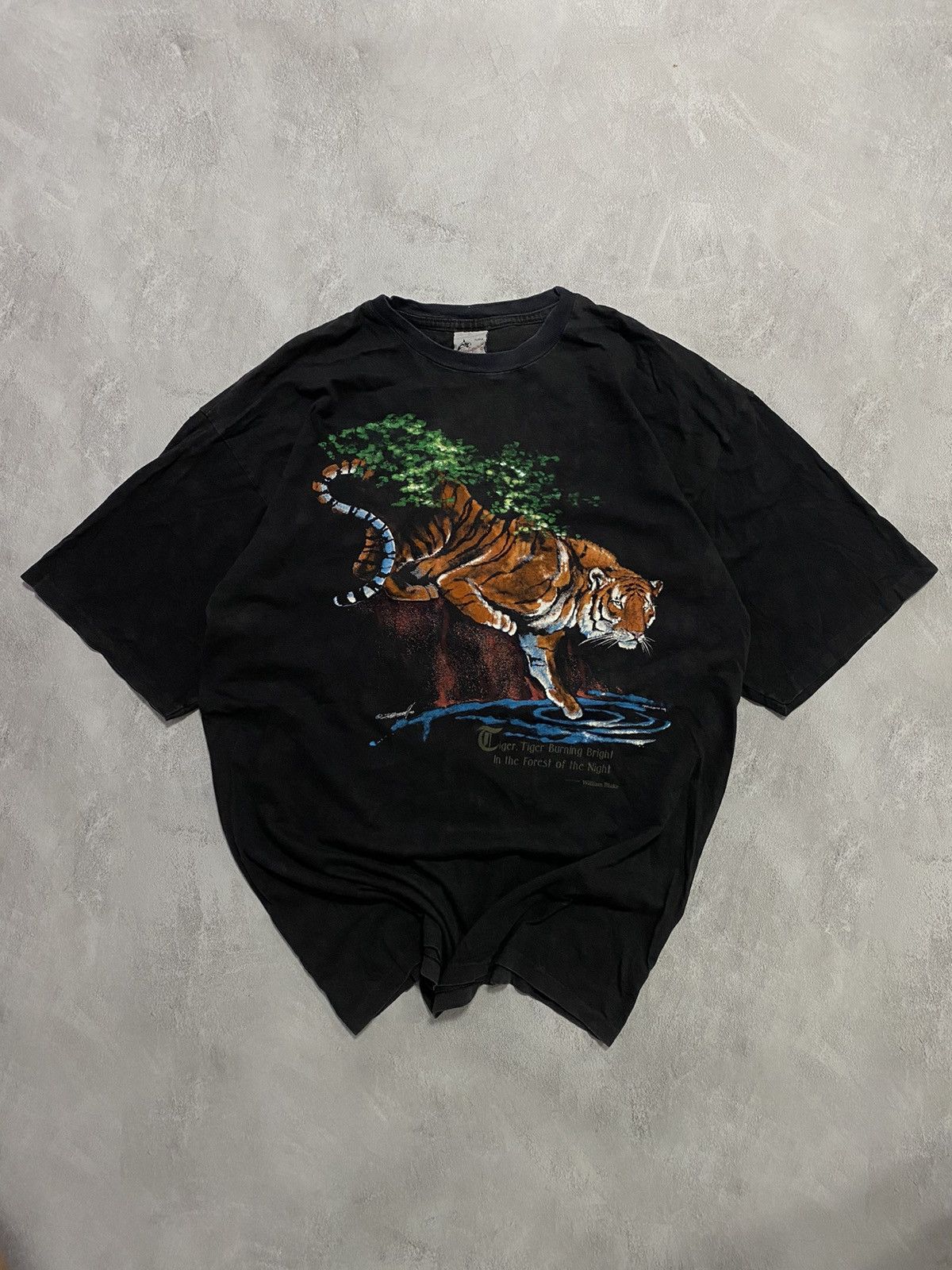 Vintage 🐅 Vintage T Shirt Animal Big Logo Graphic 90s Size US XXL / EU 58 / 5 - 1 Thumbnail