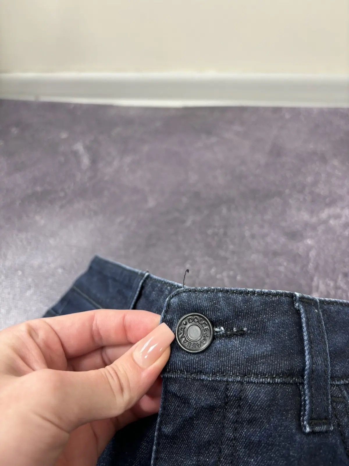 Dolce & Gabbana × Vintage Dolce & Gabbana Cute Women’s Y2K Slim Fit Luxury Denim Jeans Size 26" / US 2 / IT 38 - 5 Thumbnail