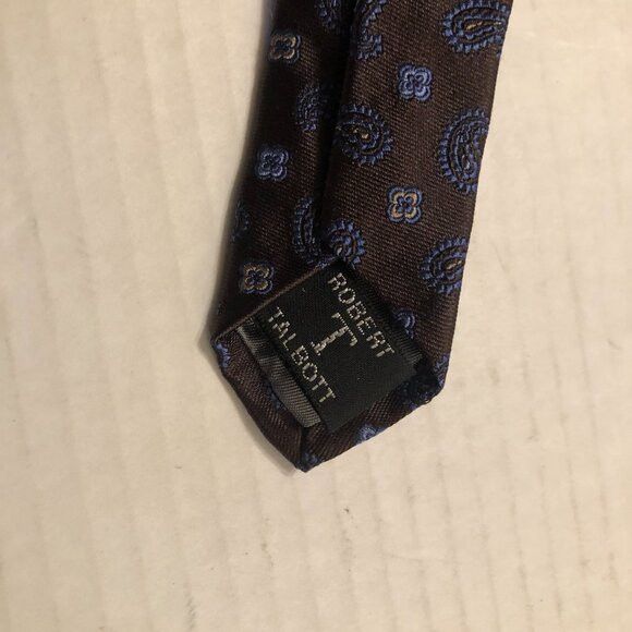 Robert Talbott Robert talbott men's new brown silk tie 3 1/2" X 58 1/2" Size ONE SIZE - 6 Thumbnail