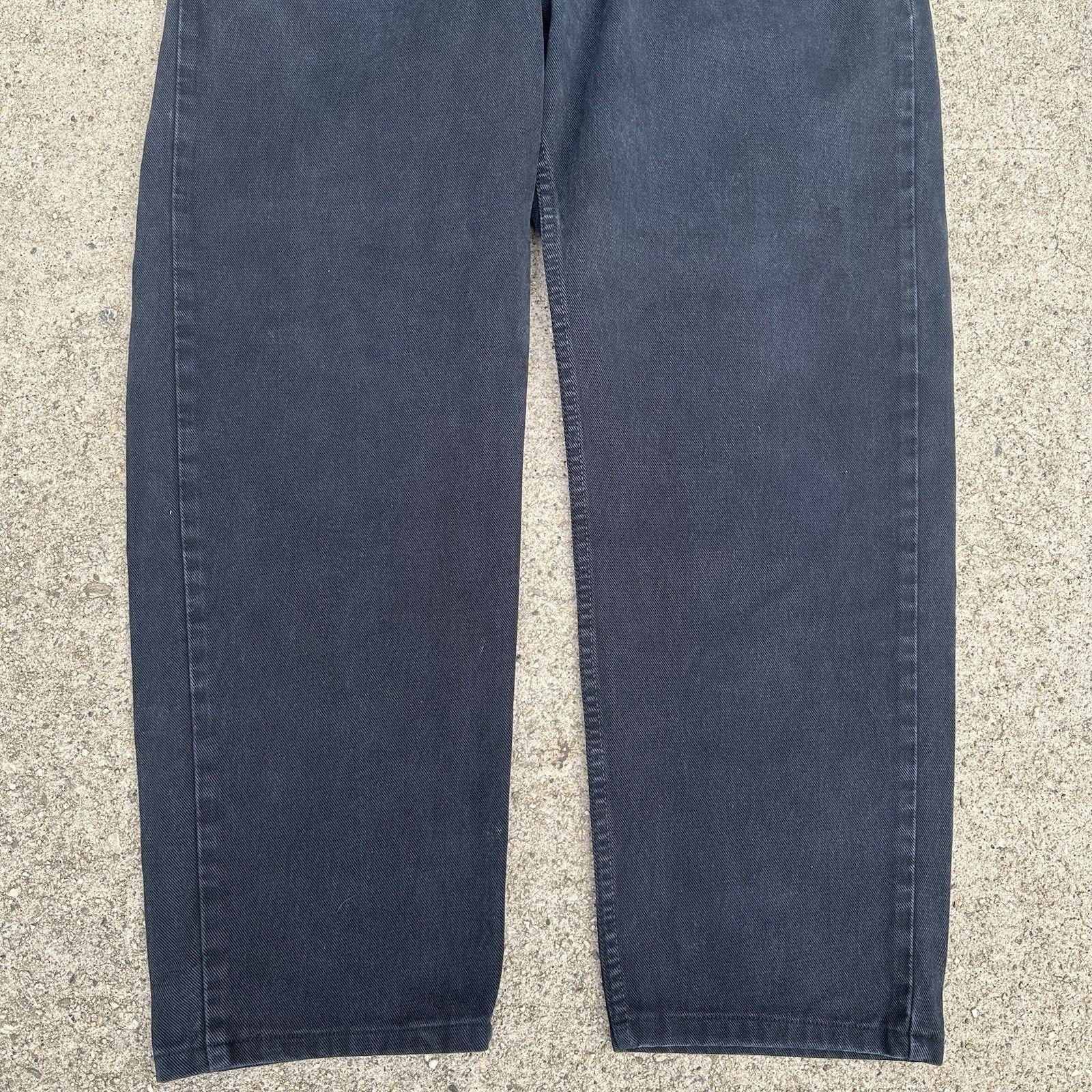 Levi's × Vintage Vintage 90s Levi’s Silvertab Black Baggy Denim Jeans 36x32 Size US 36 / EU 52 - 3 Thumbnail