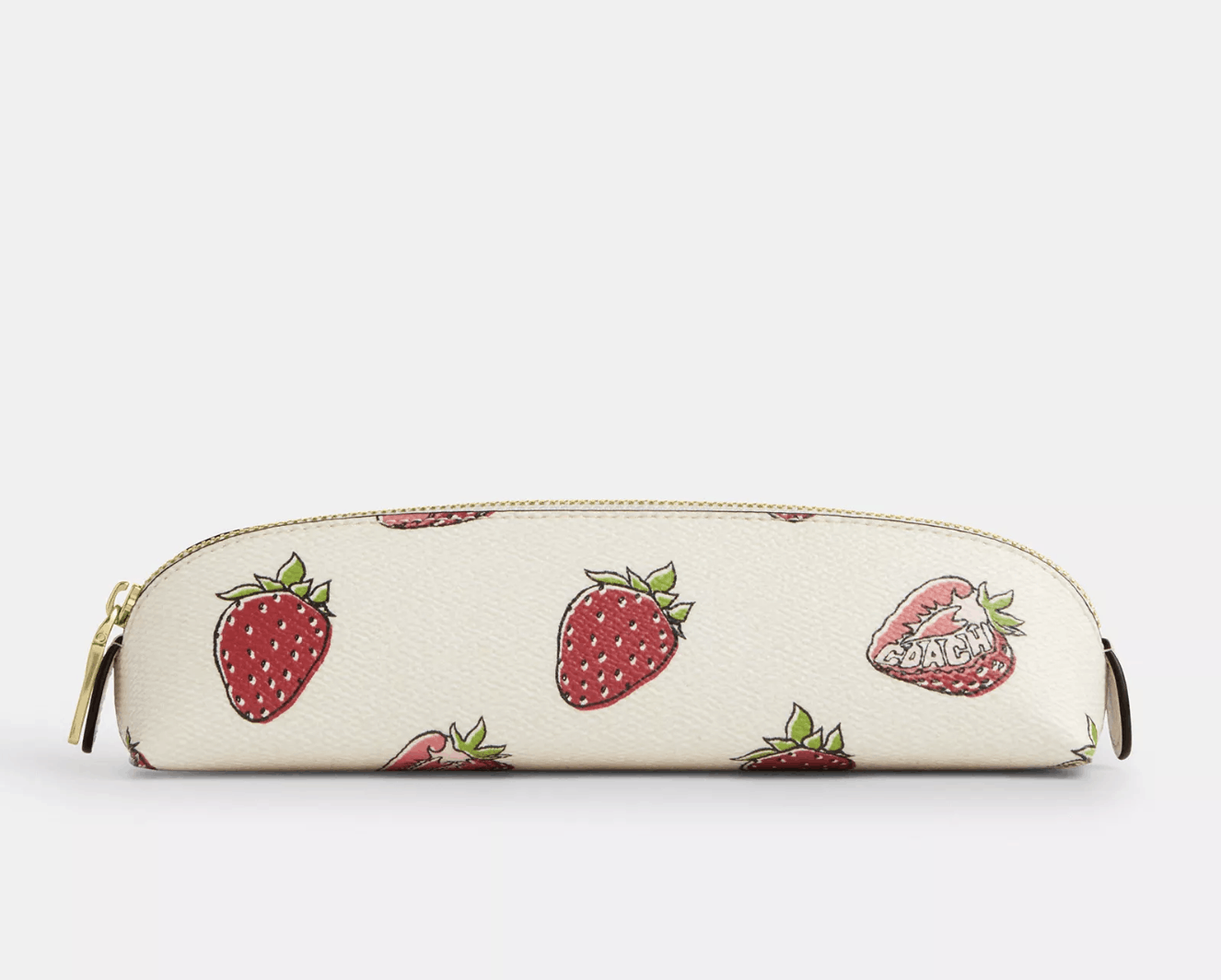 Coach NWT Coach Pencil Case With Strawberry Print CAP08 Size ONE SIZE - 3 Thumbnail