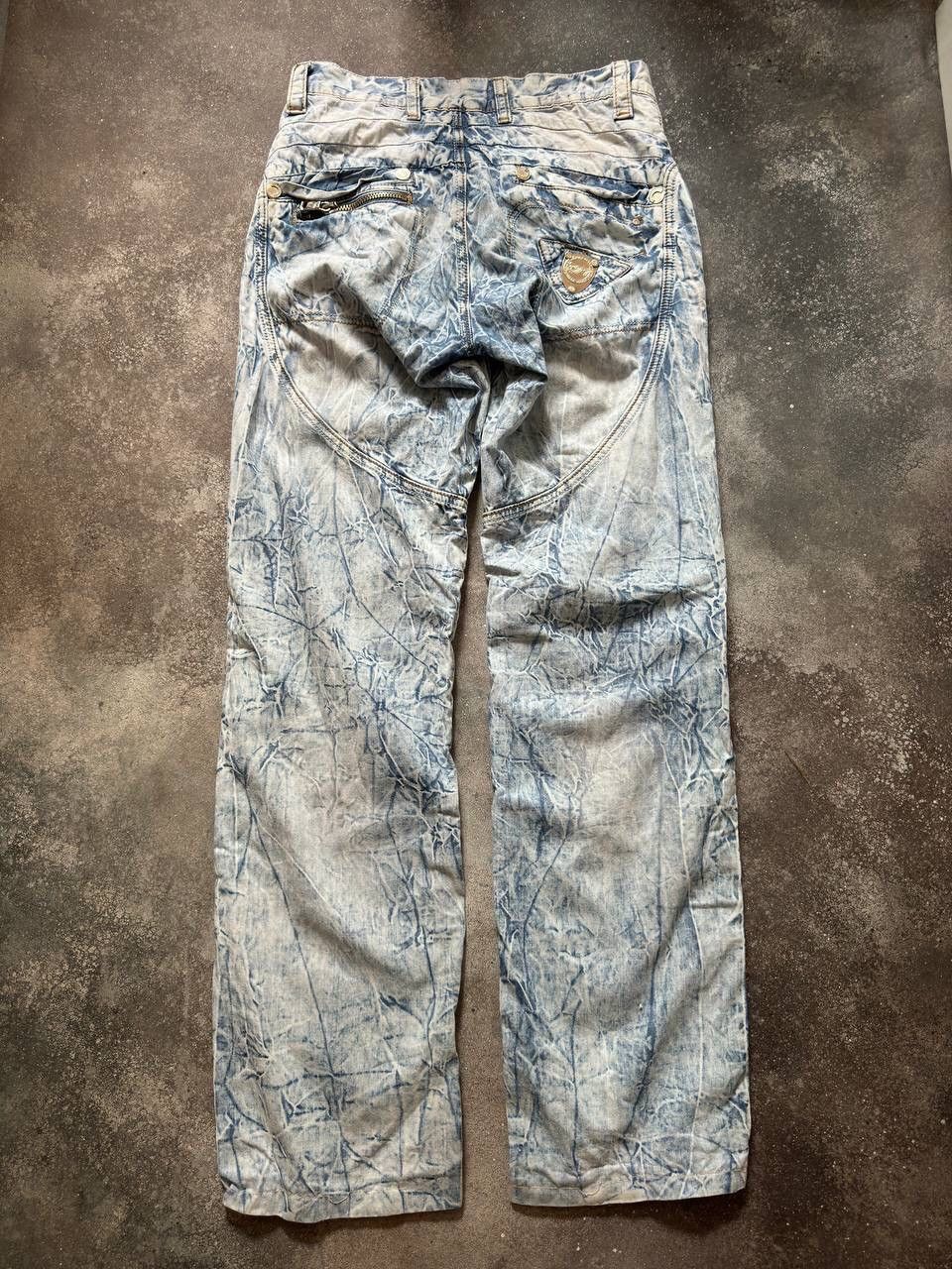 Hysteric Glamour × Japanese Brand Amazing Japanese Multipocket Washed Jeans (rick owens vibe) Size US 30 / EU 46 - 7 Thumbnail