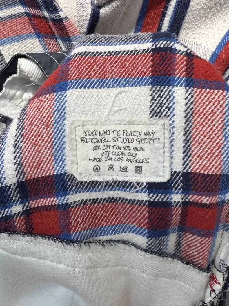 Greg Lauren greg lauren Splicing plaid shirt jacket 2506-Nextarrow Size US XL / EU 56 / 4 - 2 Thumbnail