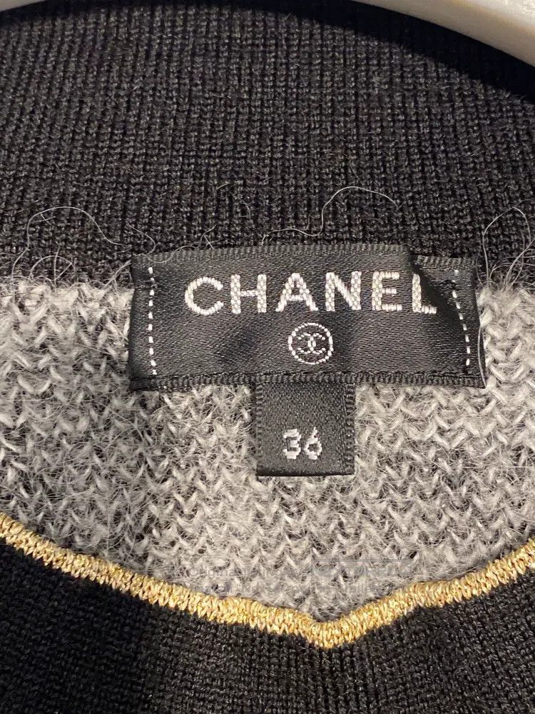 Other Chanel 20a black and white horsehair knitted sweater Size XS / US 0-2 / IT 36-38 - 5 Thumbnail