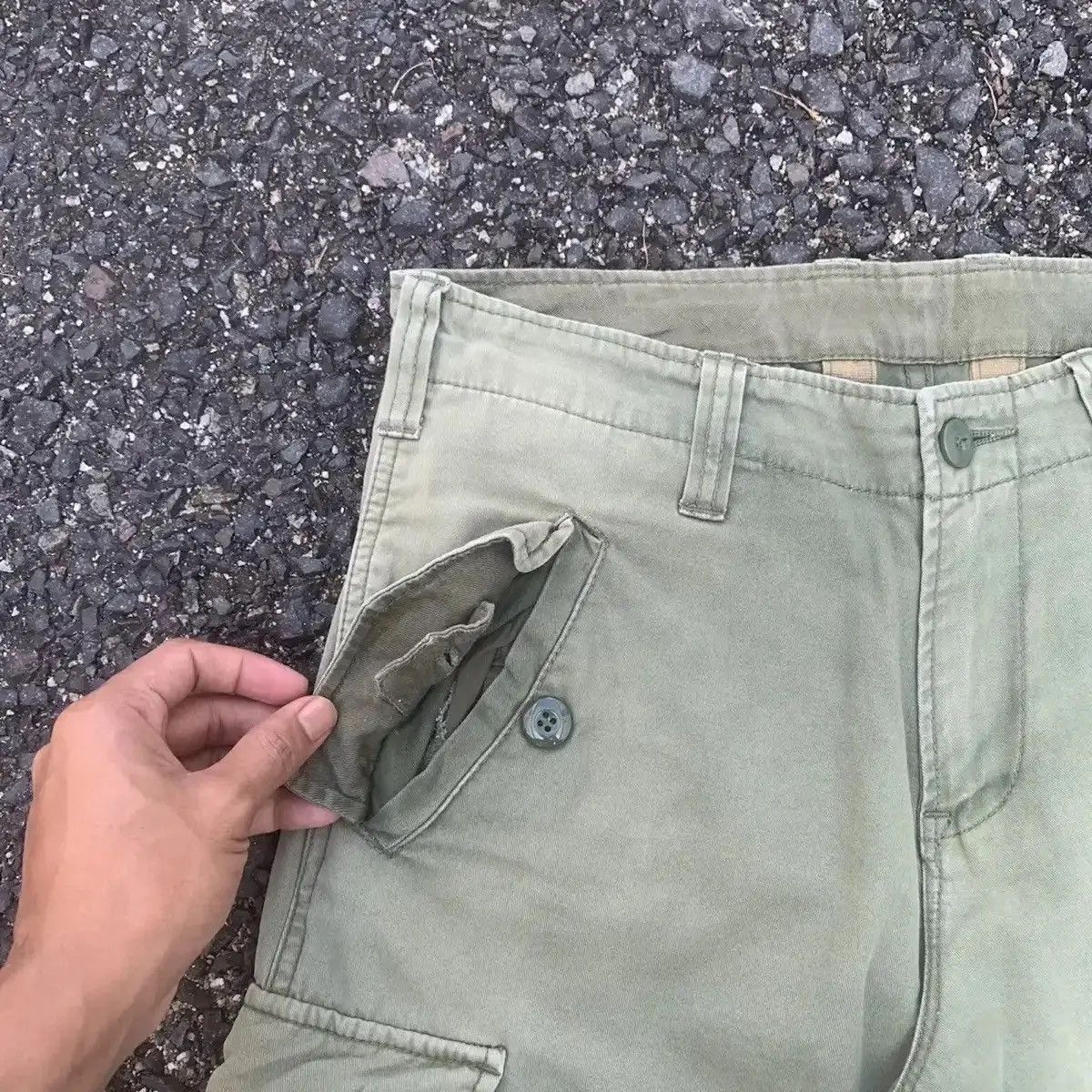 Beauty Beast HONEYSUCKLEROS JAPAN VTG 30x31 TROUSERS FADED UTILITY CARGO Size US 30 / EU 46 - 4 Thumbnail