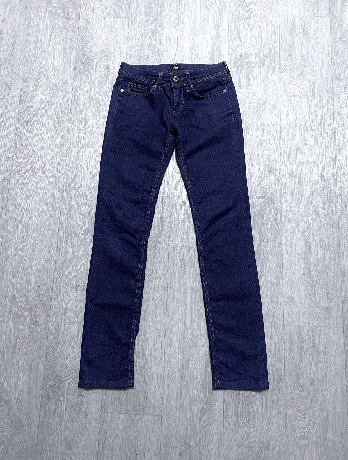 Dolce & Gabbana D&G Woman Wonder Dark Blue Tight Fit Jeans Denim Luxury Size 25" / US 0 / IT 36 - 2 Thumbnail