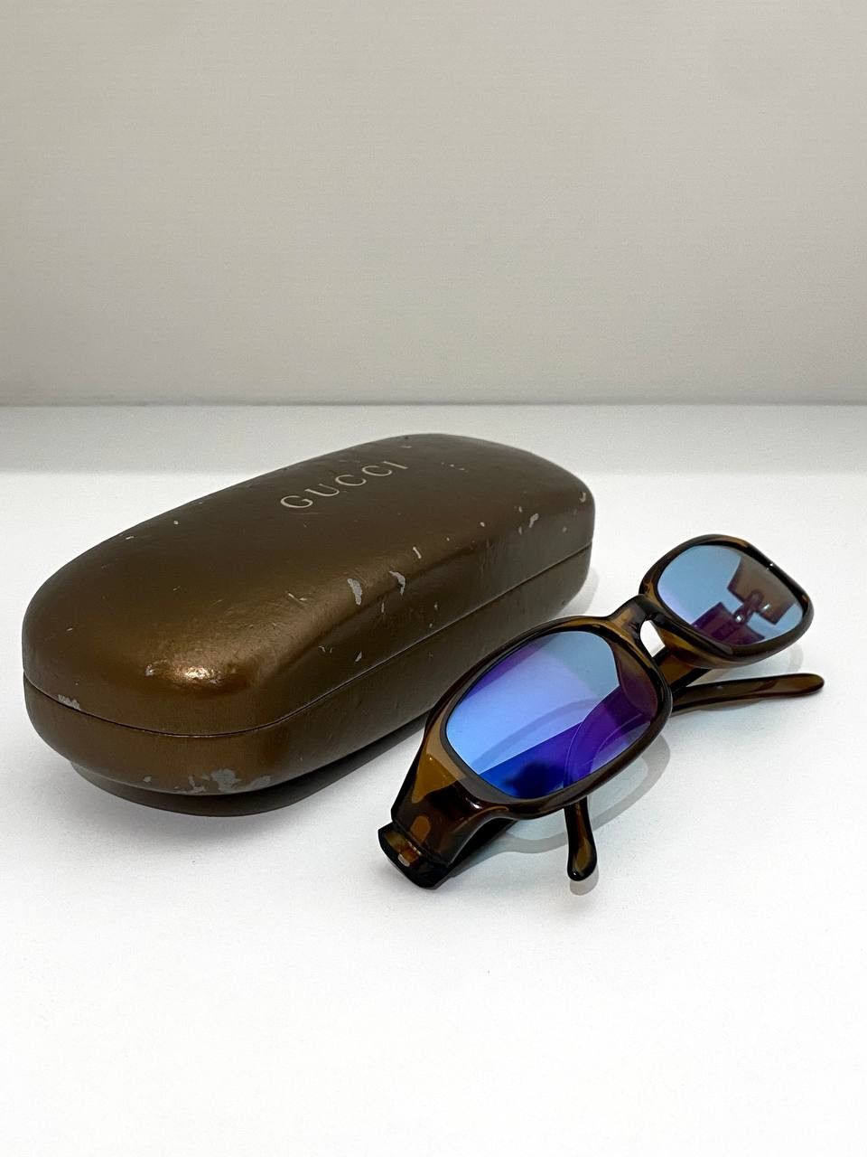Gucci x Tom Ford GG Logo Retro Square Sunglasses Vintage Y2K